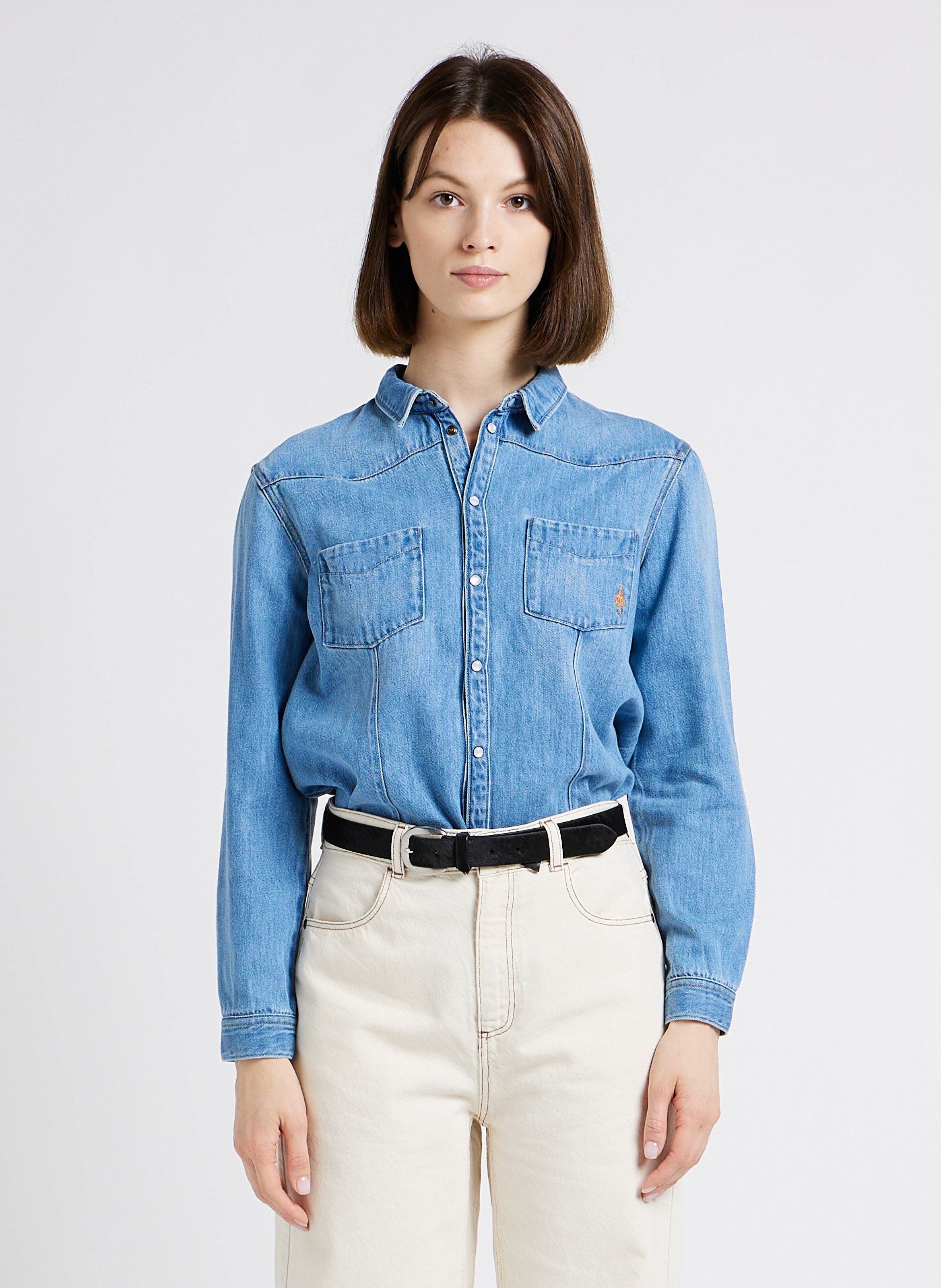 Mango camisa vaquera online mujer