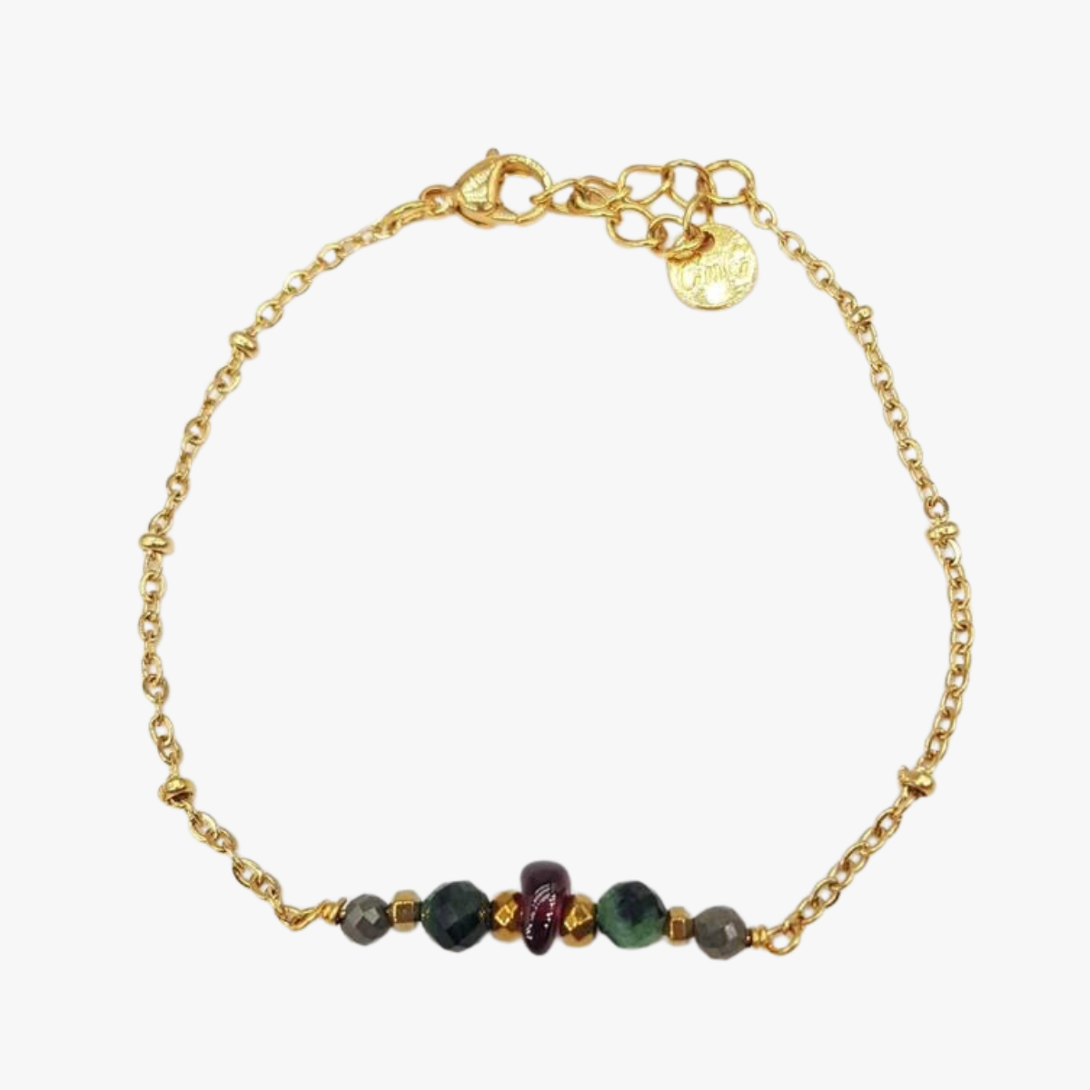 Garnet bracelet GINANDGER Blue