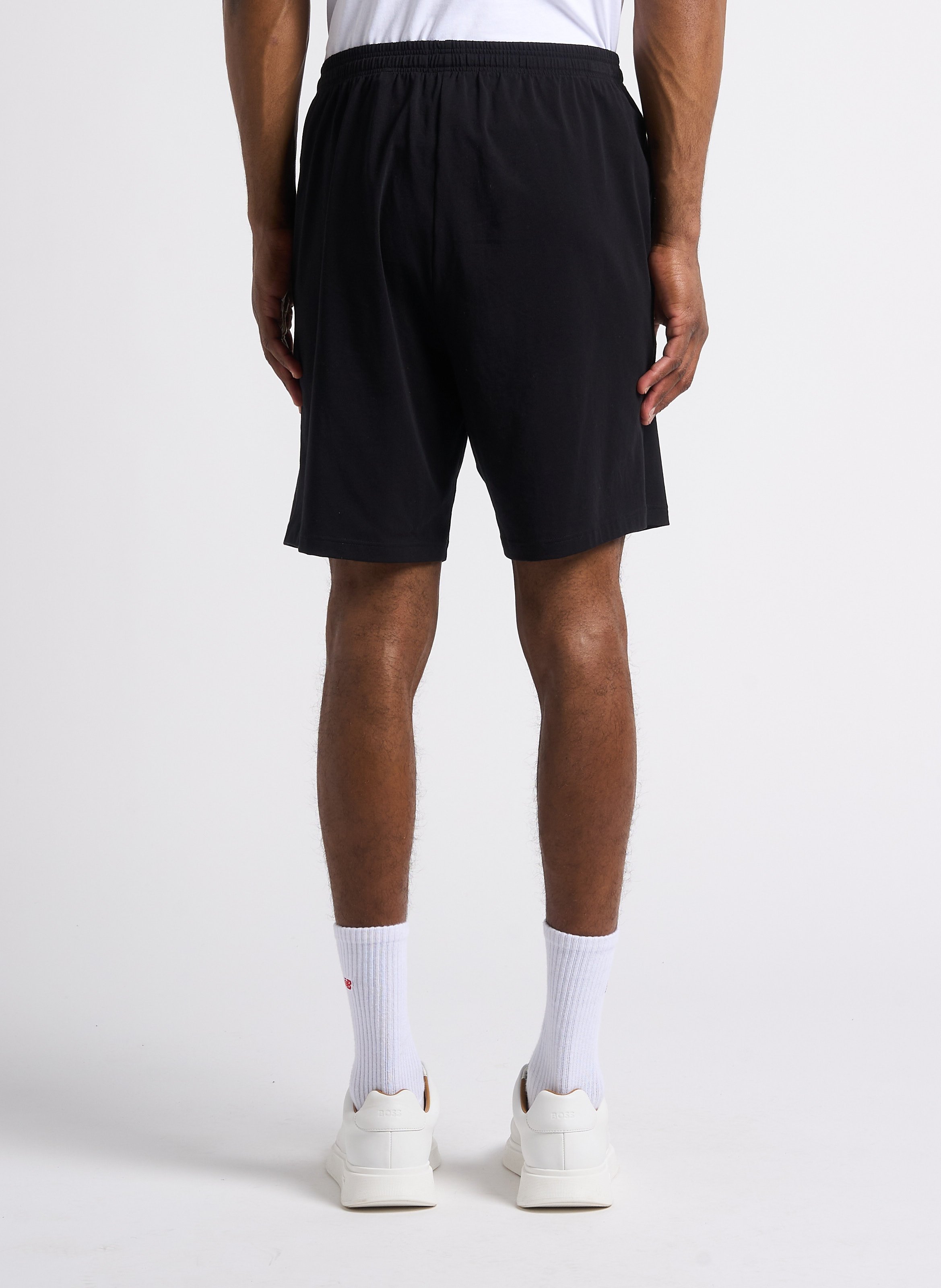 Cotton-blend pajama shorts BOSS Black