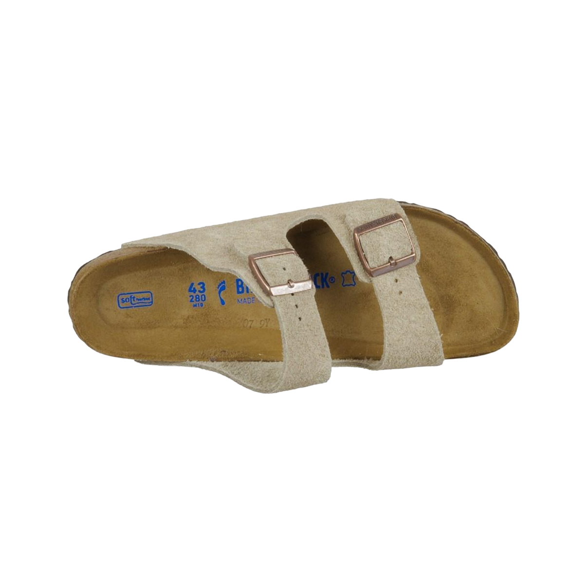 Faux leather sandals BIRKENSTOCK Grey