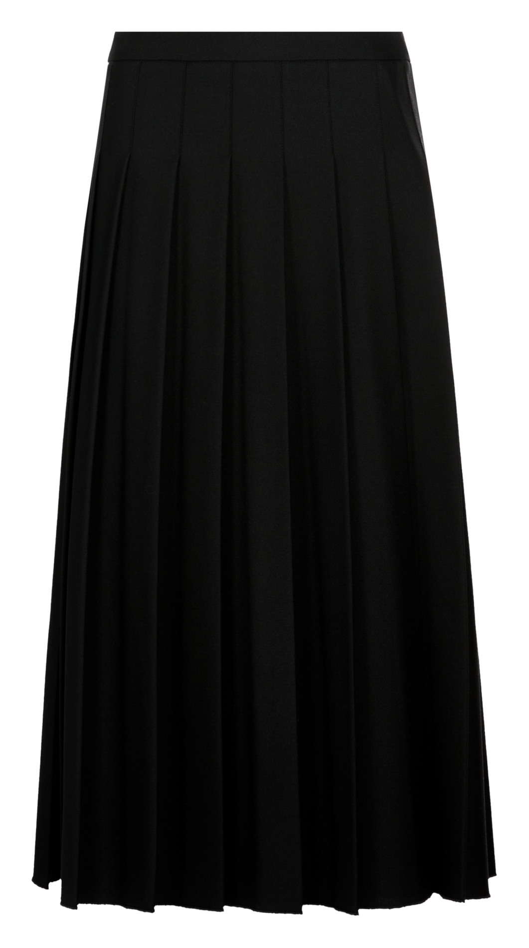 Mid-length pleated skirt SAISON 1865 Black