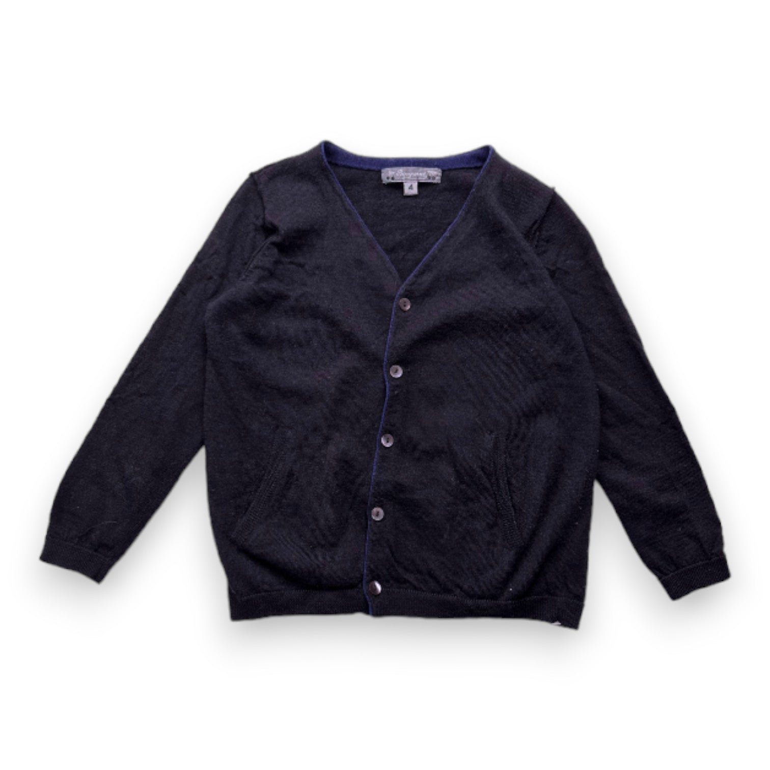 Black Kids Cardigan - 4 years BONPOINT - Seconde Main Black
