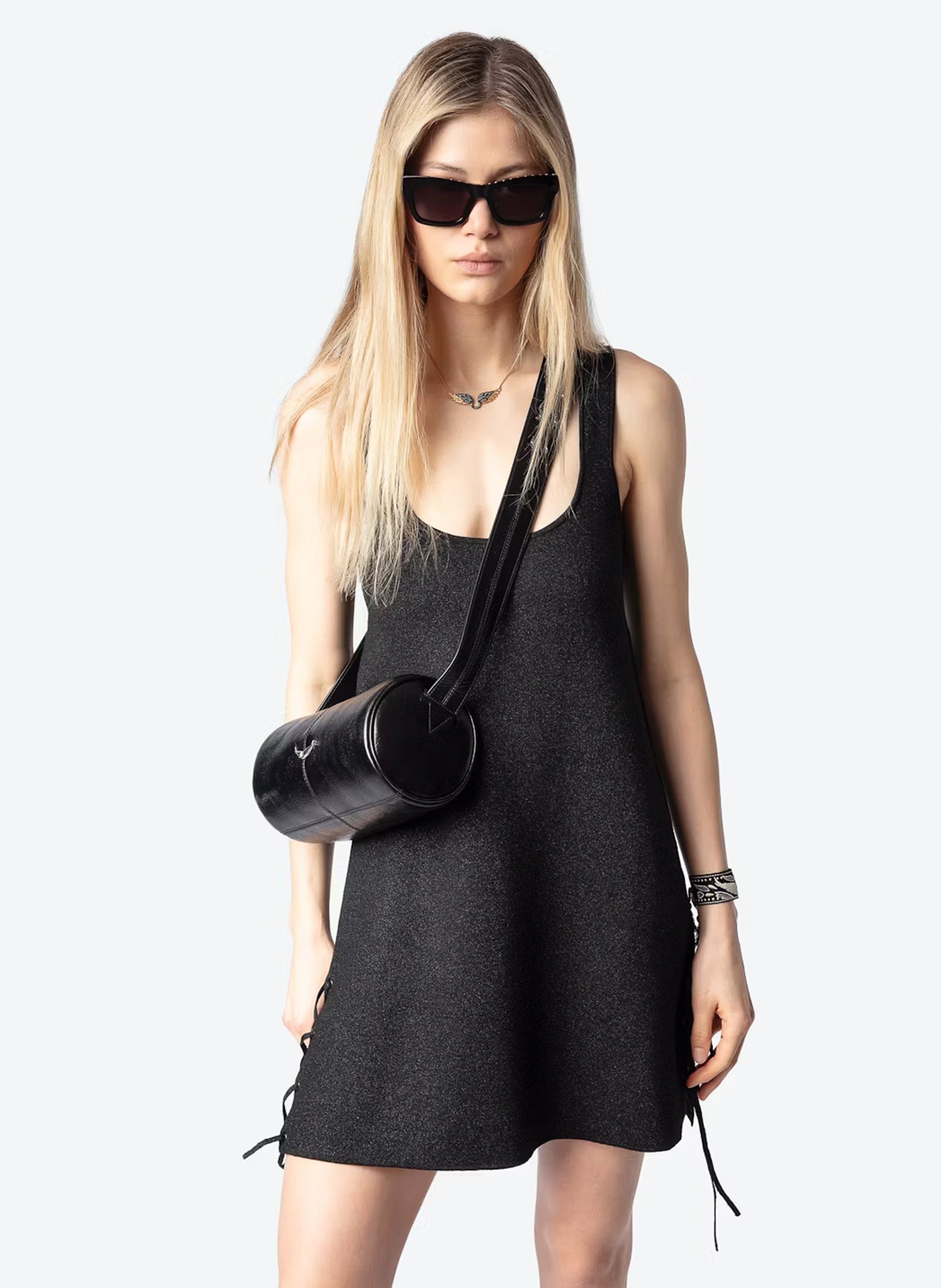 ワンピース IRO Woman Dress Black WM33ARISTA BLA05 IRO Amel Jersey Midi Dress | Black | FARFETCH