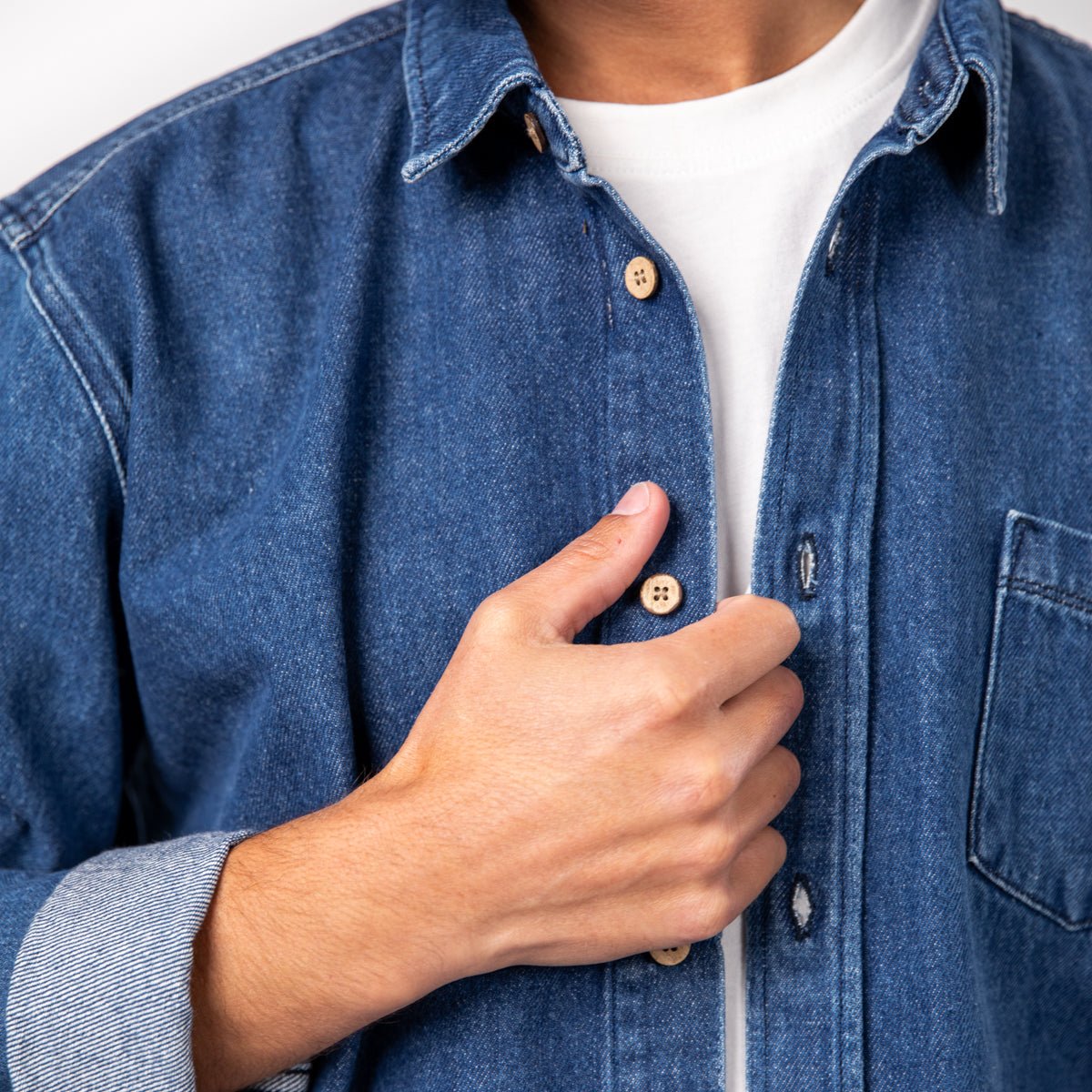 Denim overshirt BILLYBELT Blue