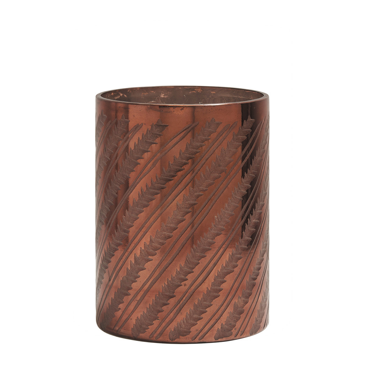 Shiny copper vase BLANC D'IVOIRE Golden