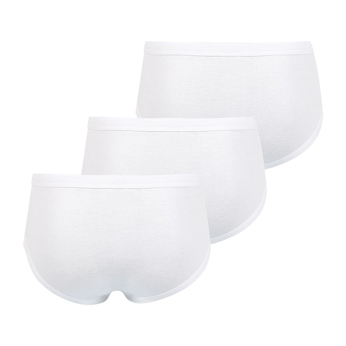 Les Classiques open pack of 3 high-rise briefs EMINENCE White