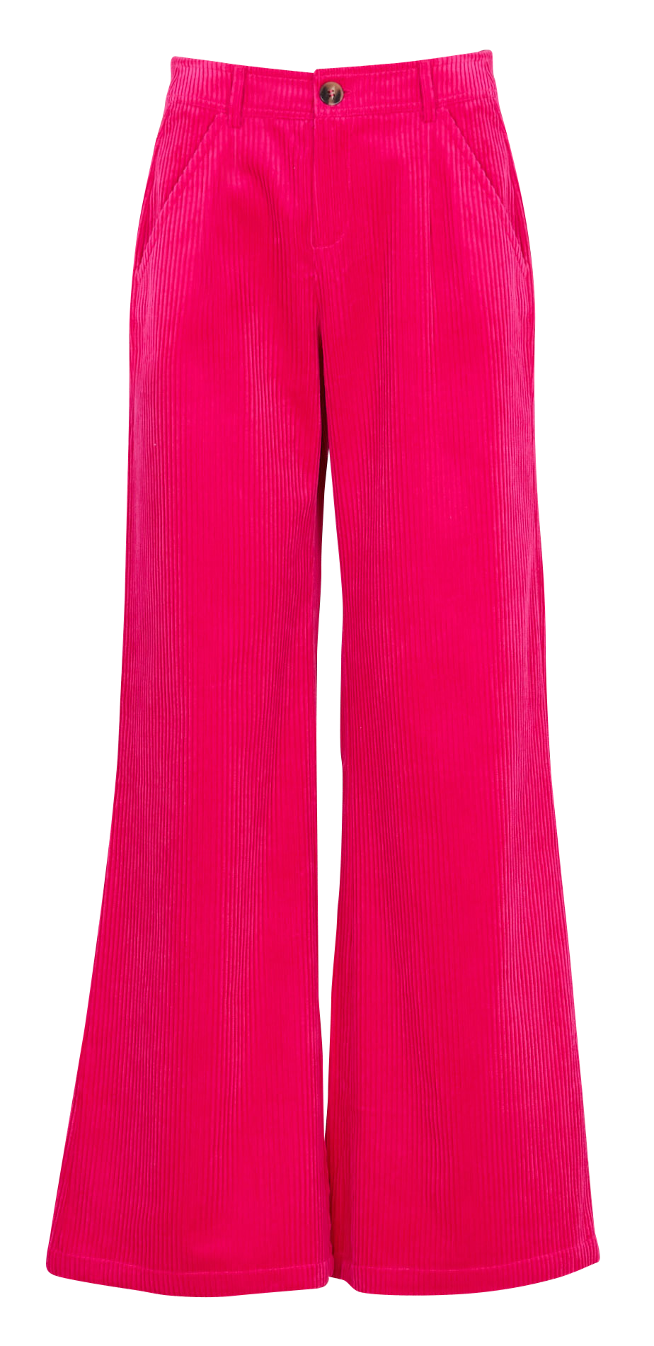 Wide ribbed cotton trousers ONE STEP Pink