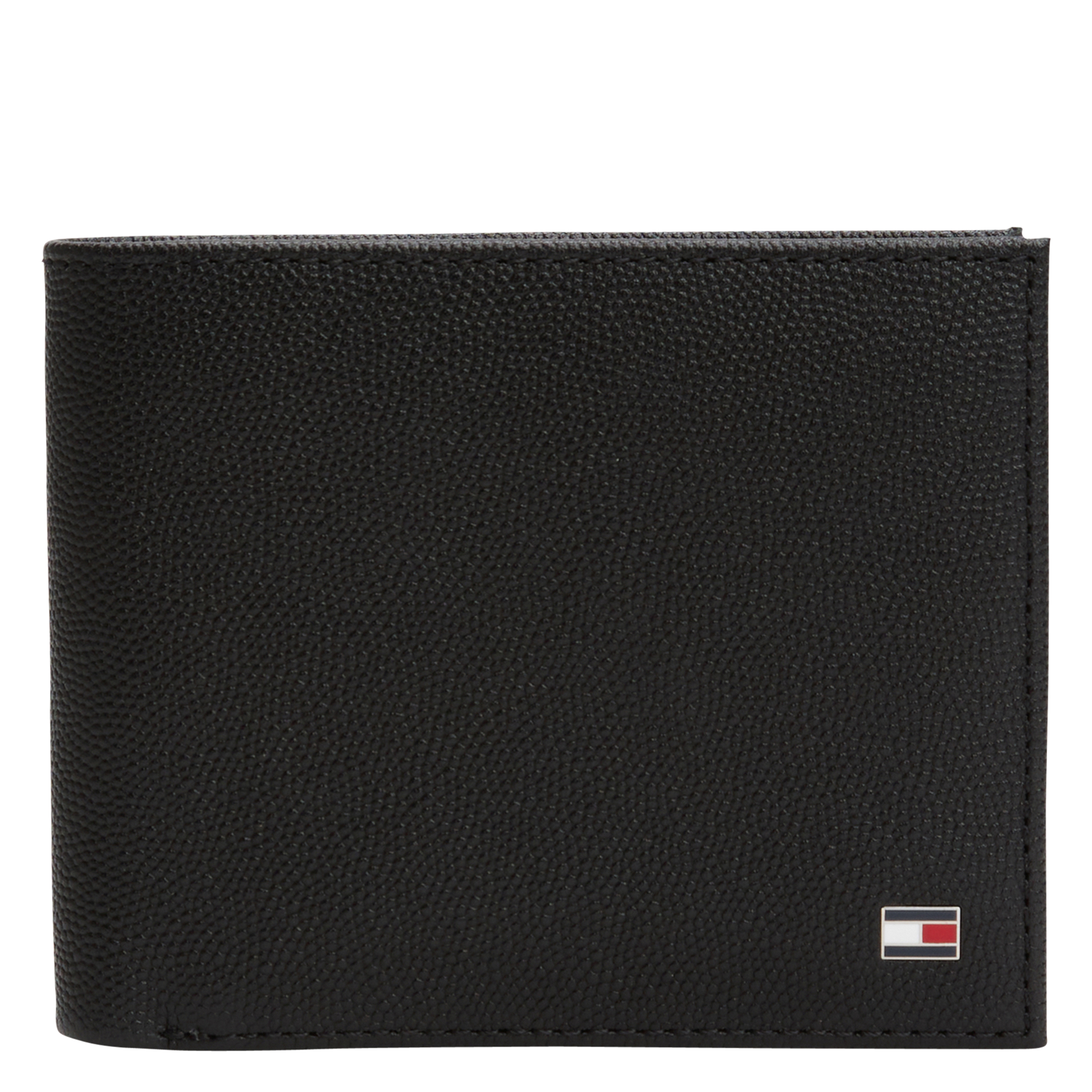 Solid leather wallet TOMMY HILFIGER Black