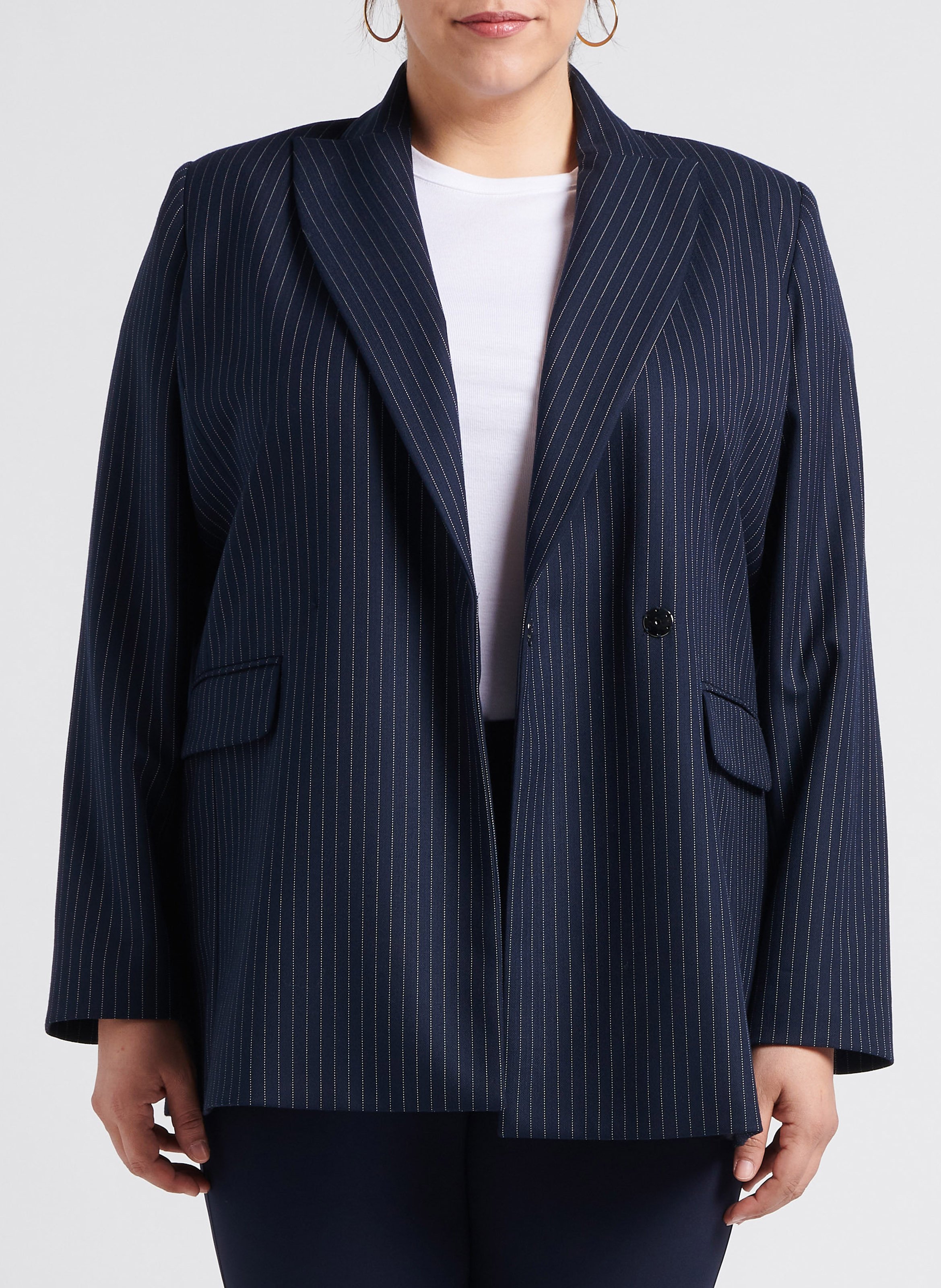 Gestreifter Blazer PERSONA by Marina Rinaldi Blau