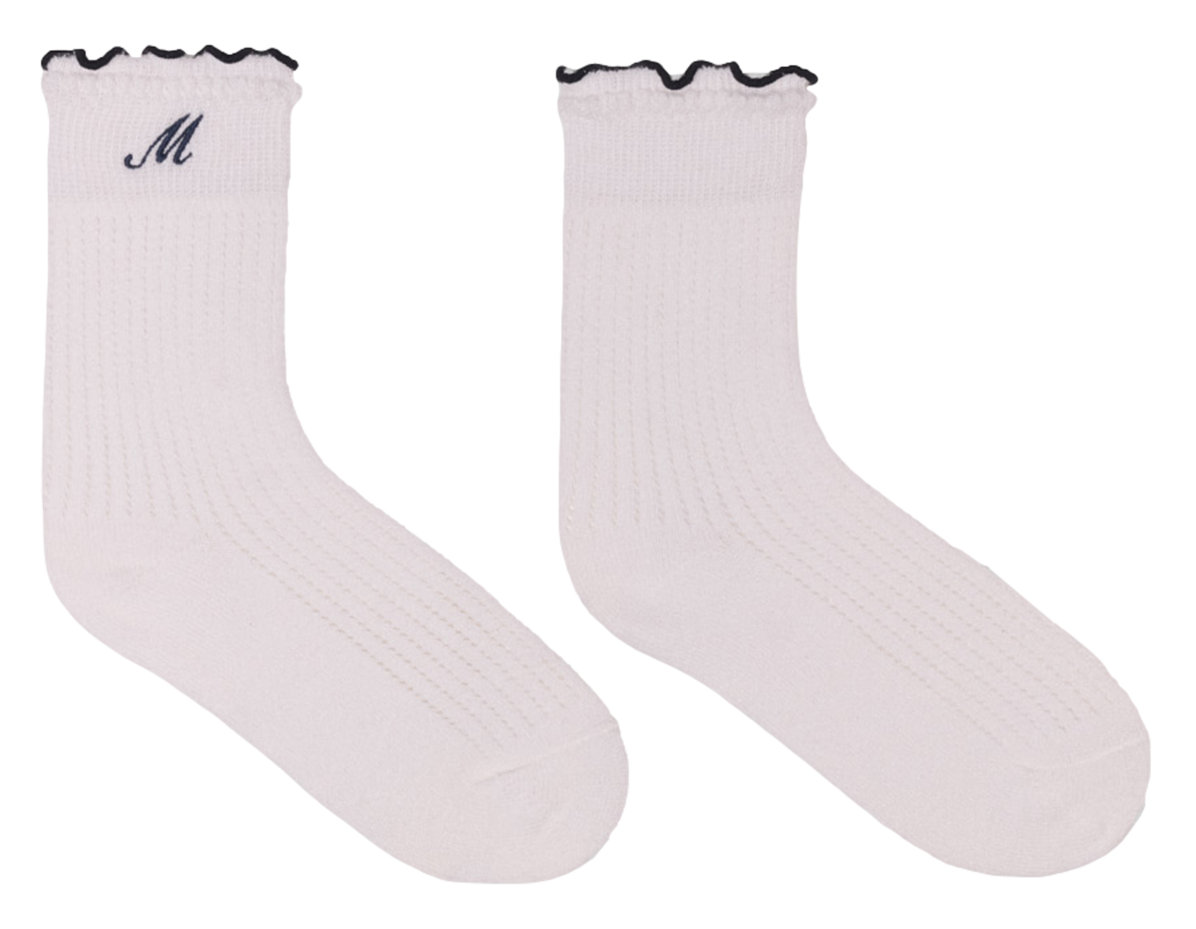 Calze alte ricamate in misto lana Gris Maje Donna Place des