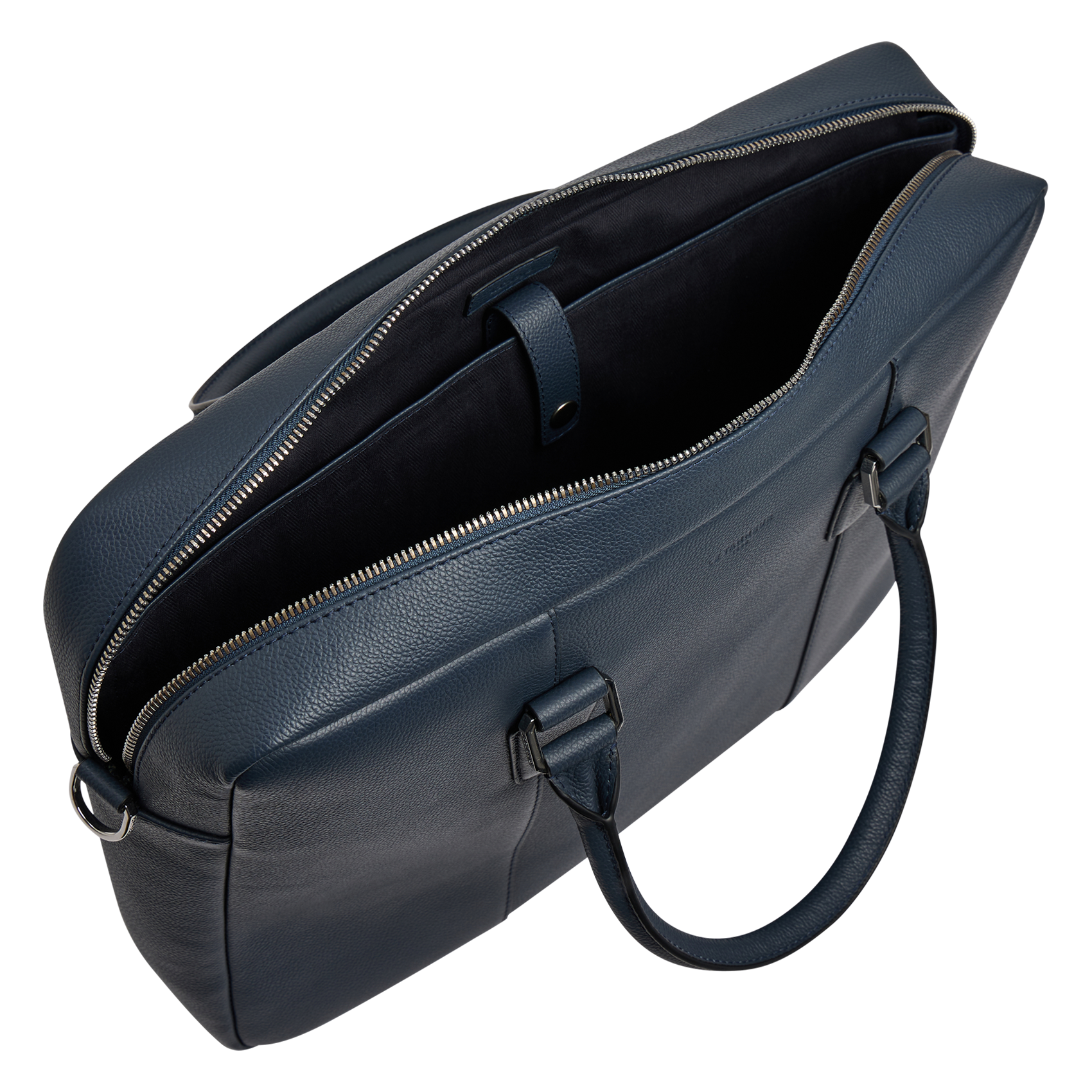 Leren aktetas LE TANNEUR Blauw