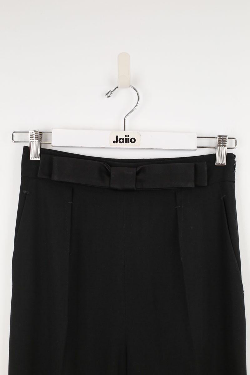 Black straight-leg  pants PAULE KA - Seconde main Black