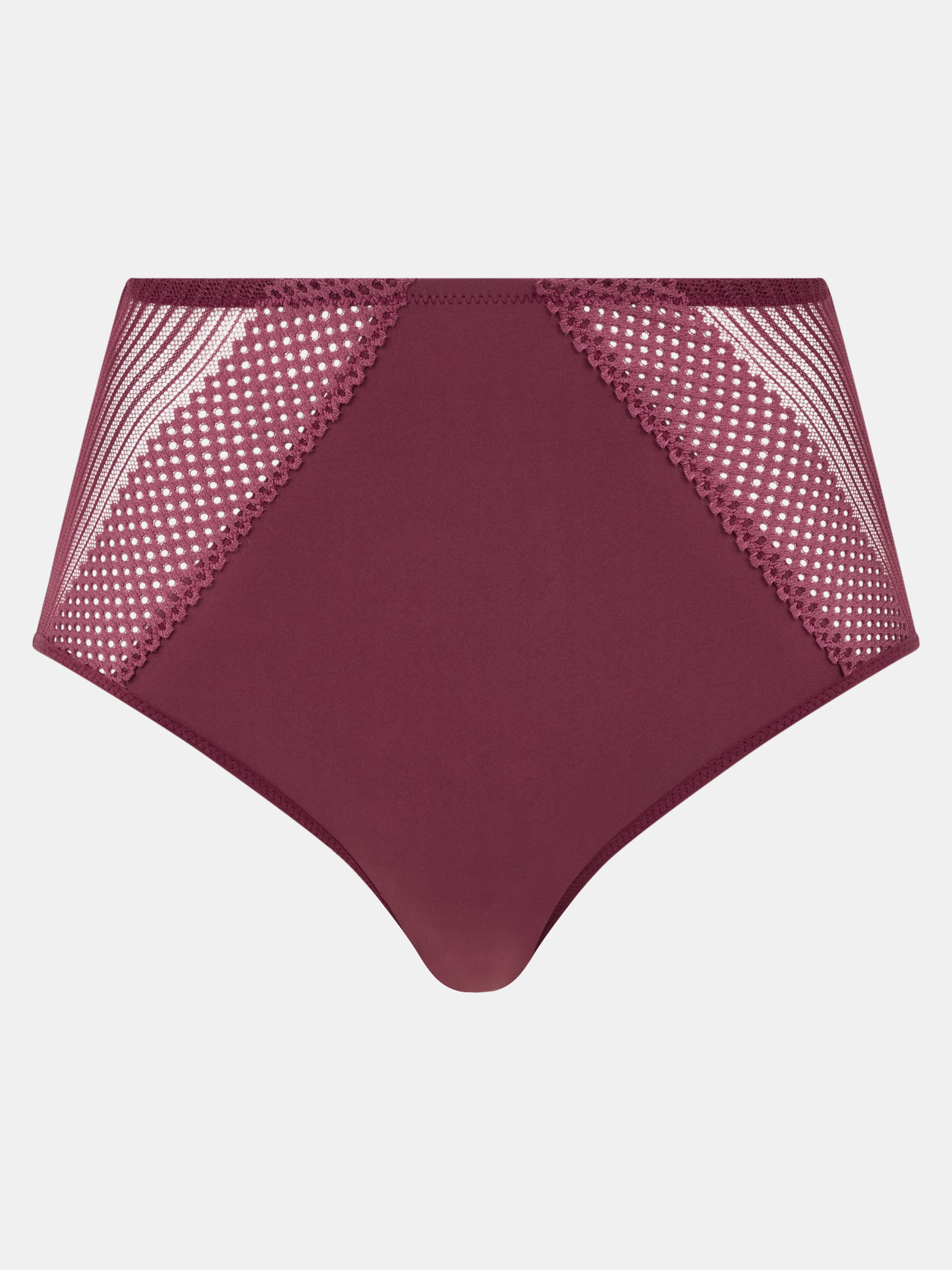 High-waisted lace panties CHANTELLE PULP Red