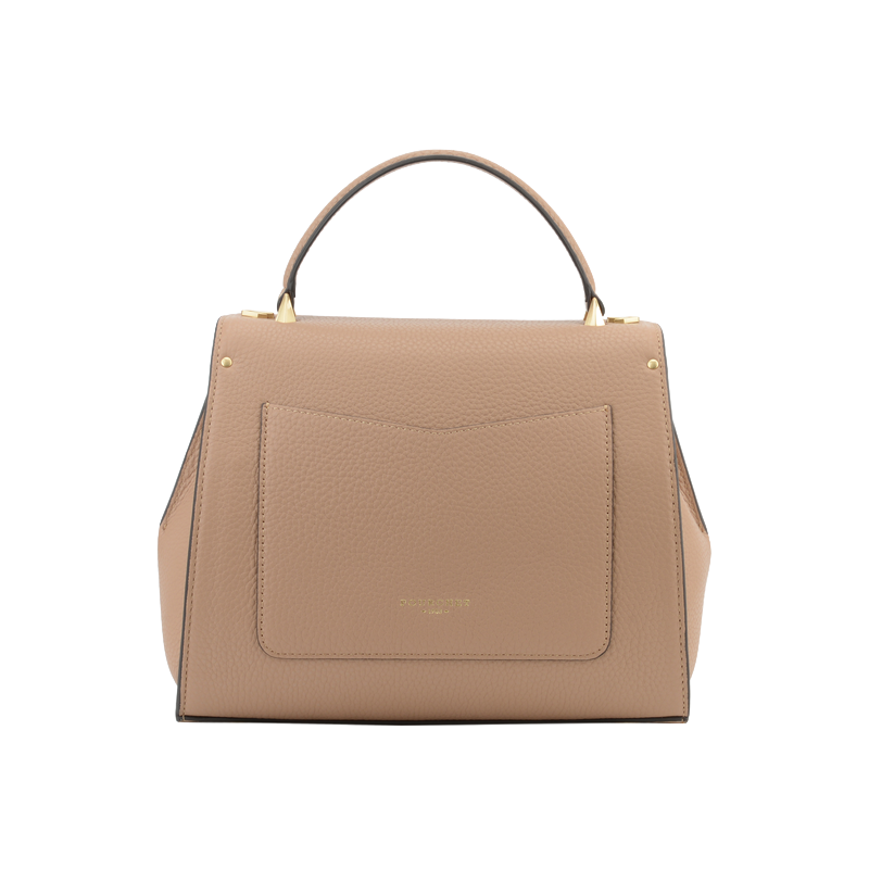 Handbag - cowhide leather POURCHET Brown