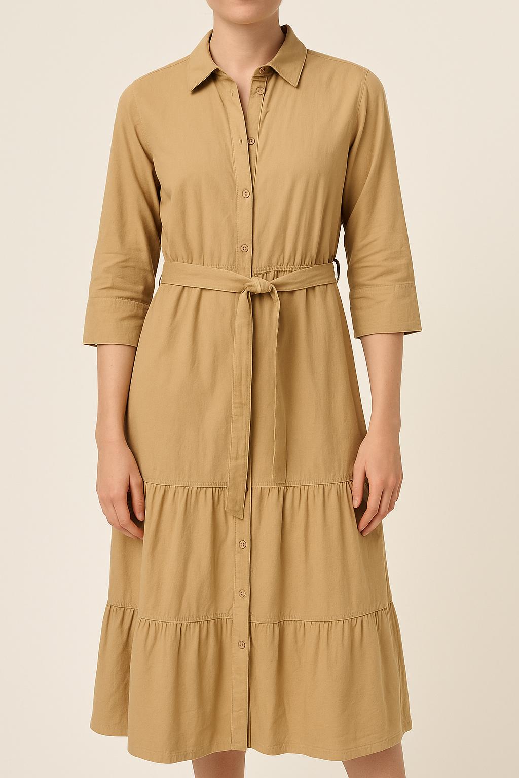 Long dress STELLA FOREST - SECONDE MAIN Beige
