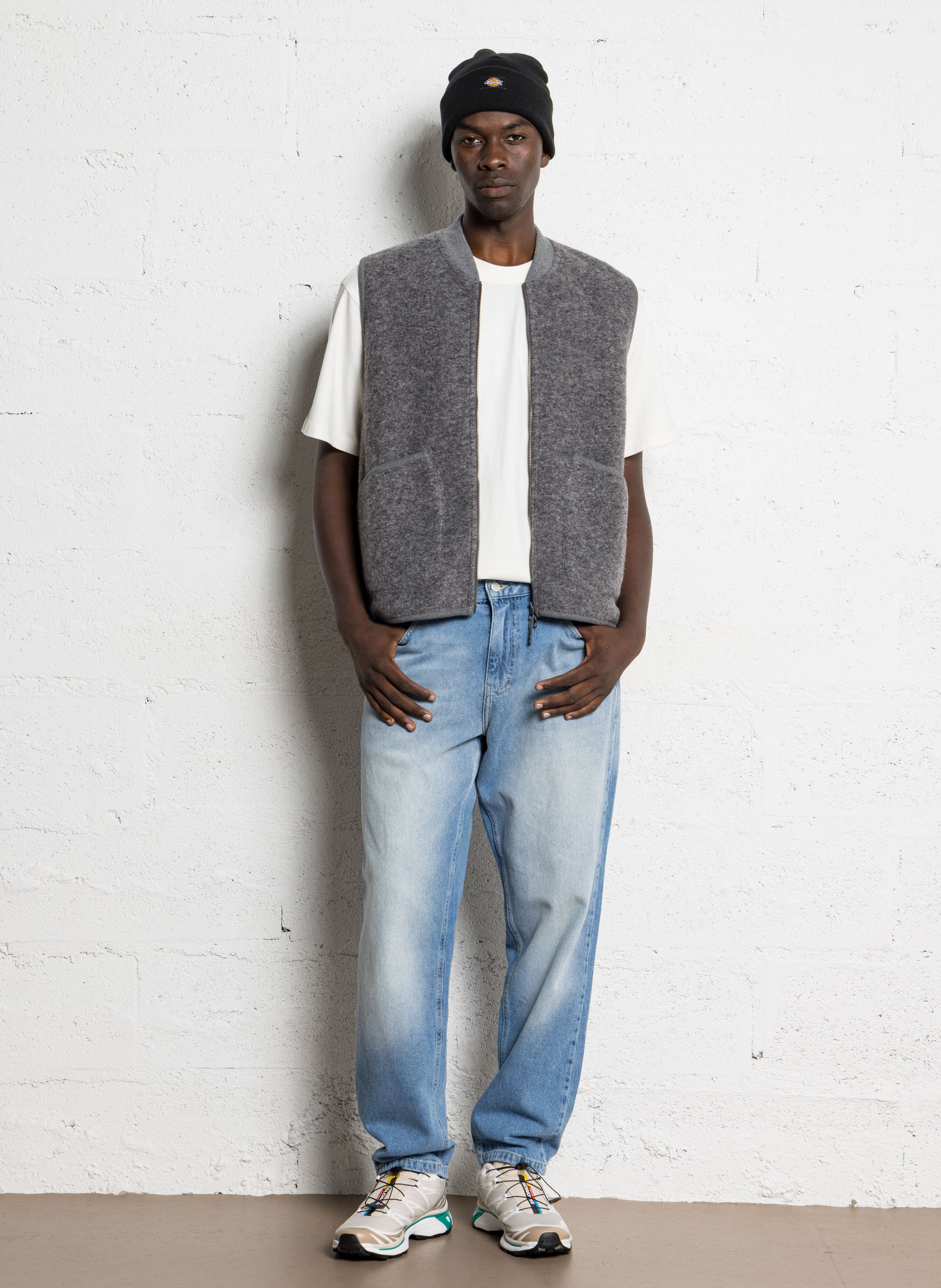 Straight organic cotton jeans LES DEUX Blue