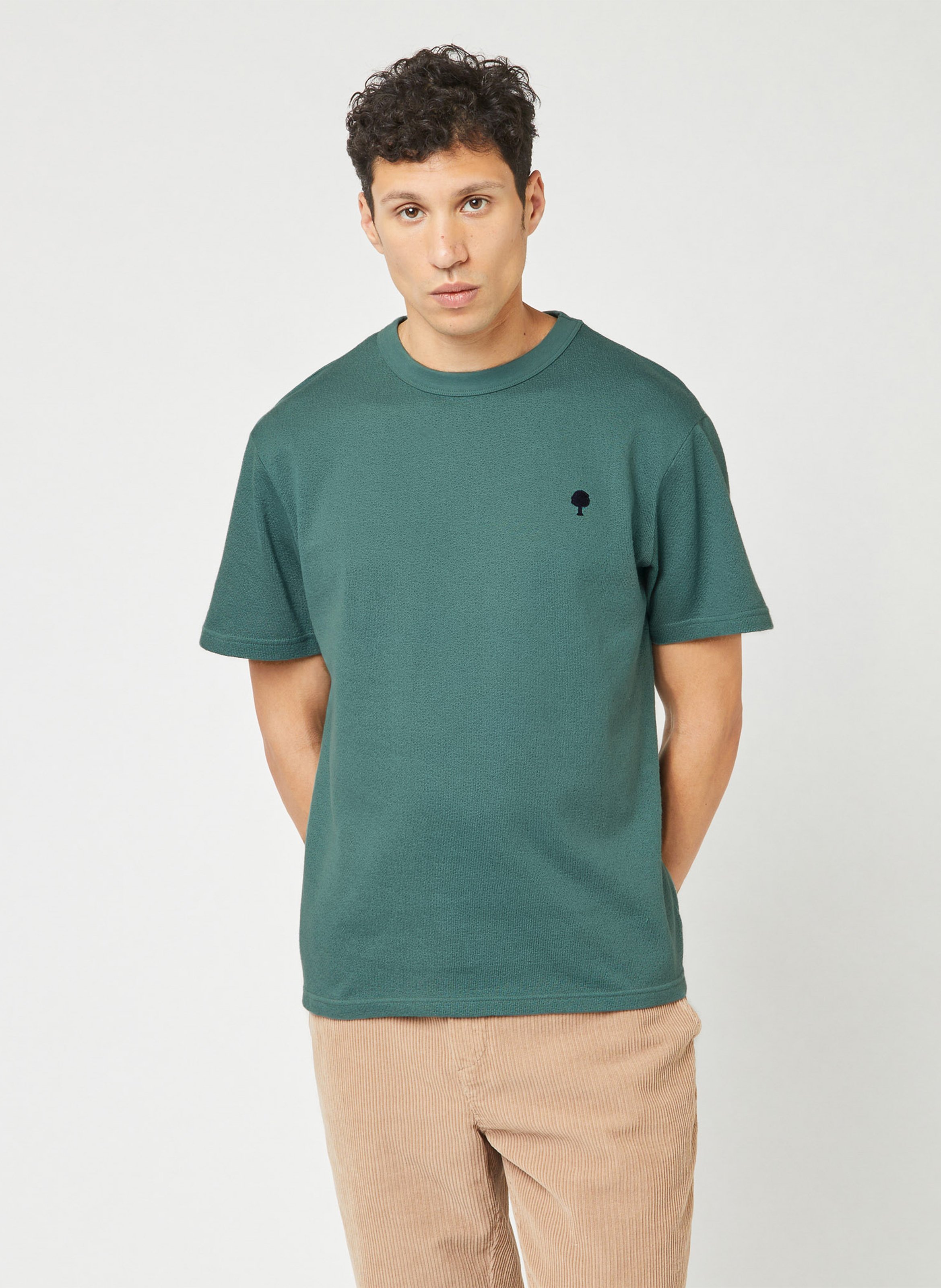 Short-sleeved plain t-shirt with logo FAGUO