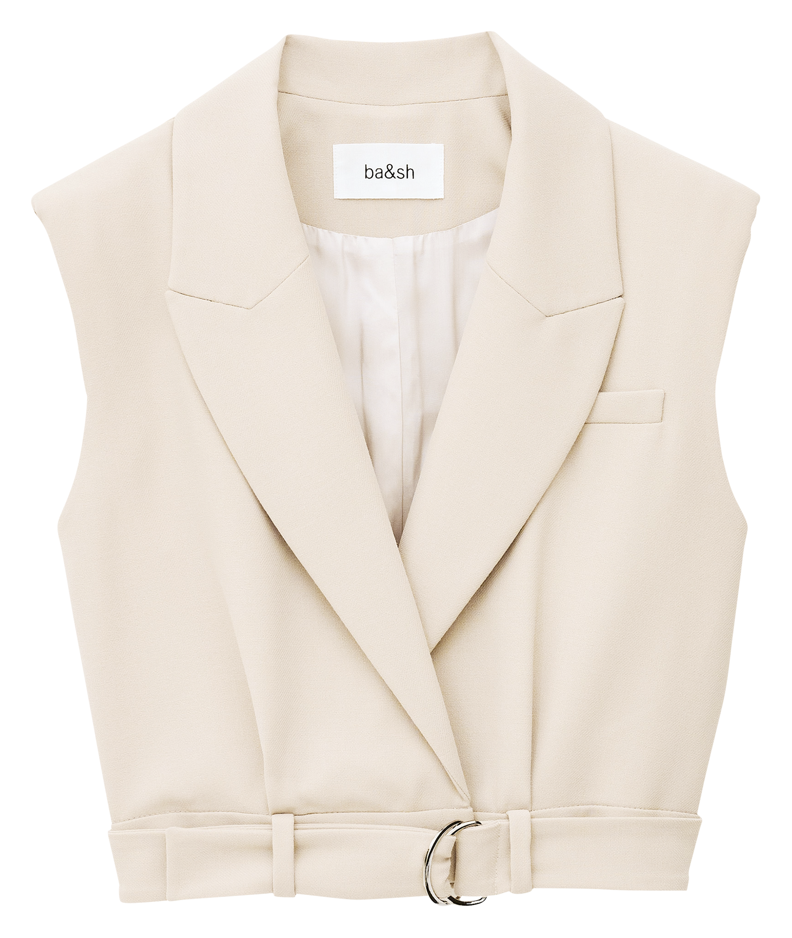 Top col tailleur BA&SH Beige