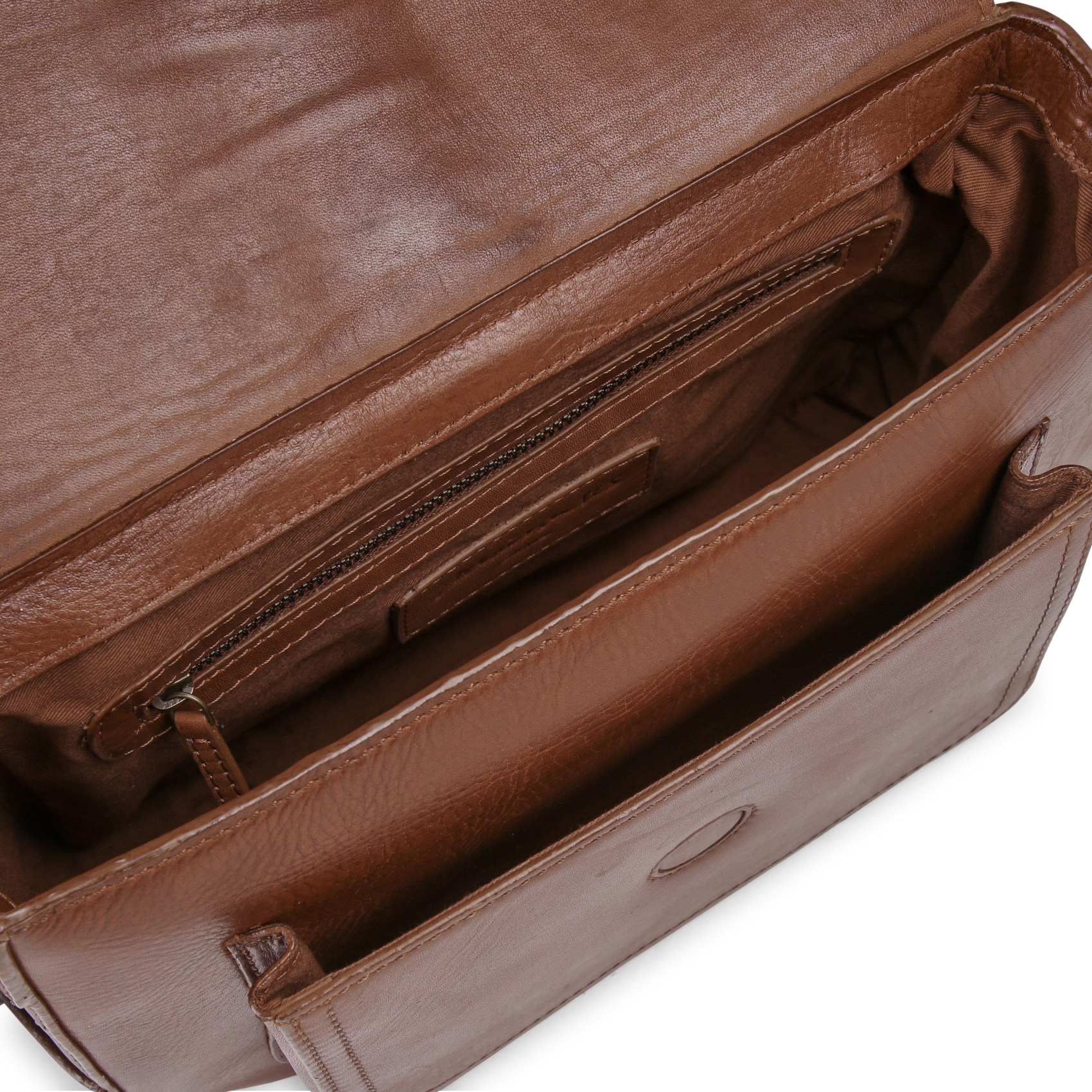 Sac bandoulière en cuir MAISON 123 Beige