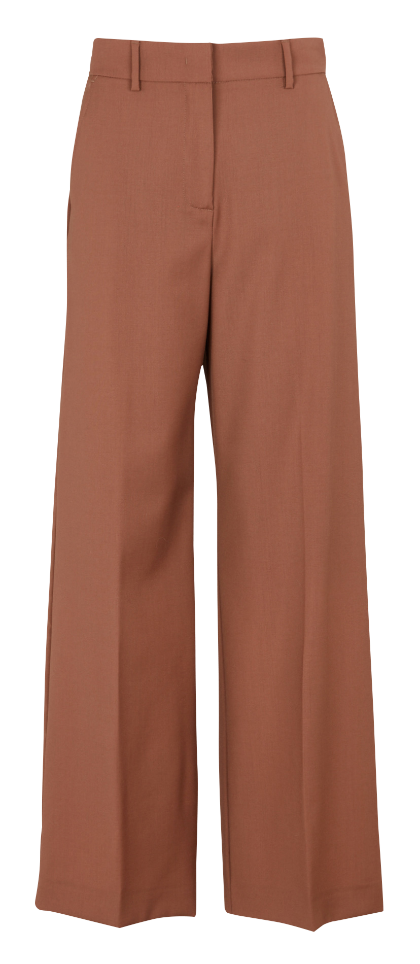 Pantalon large en laine MAX MARA WEEK END Marron
