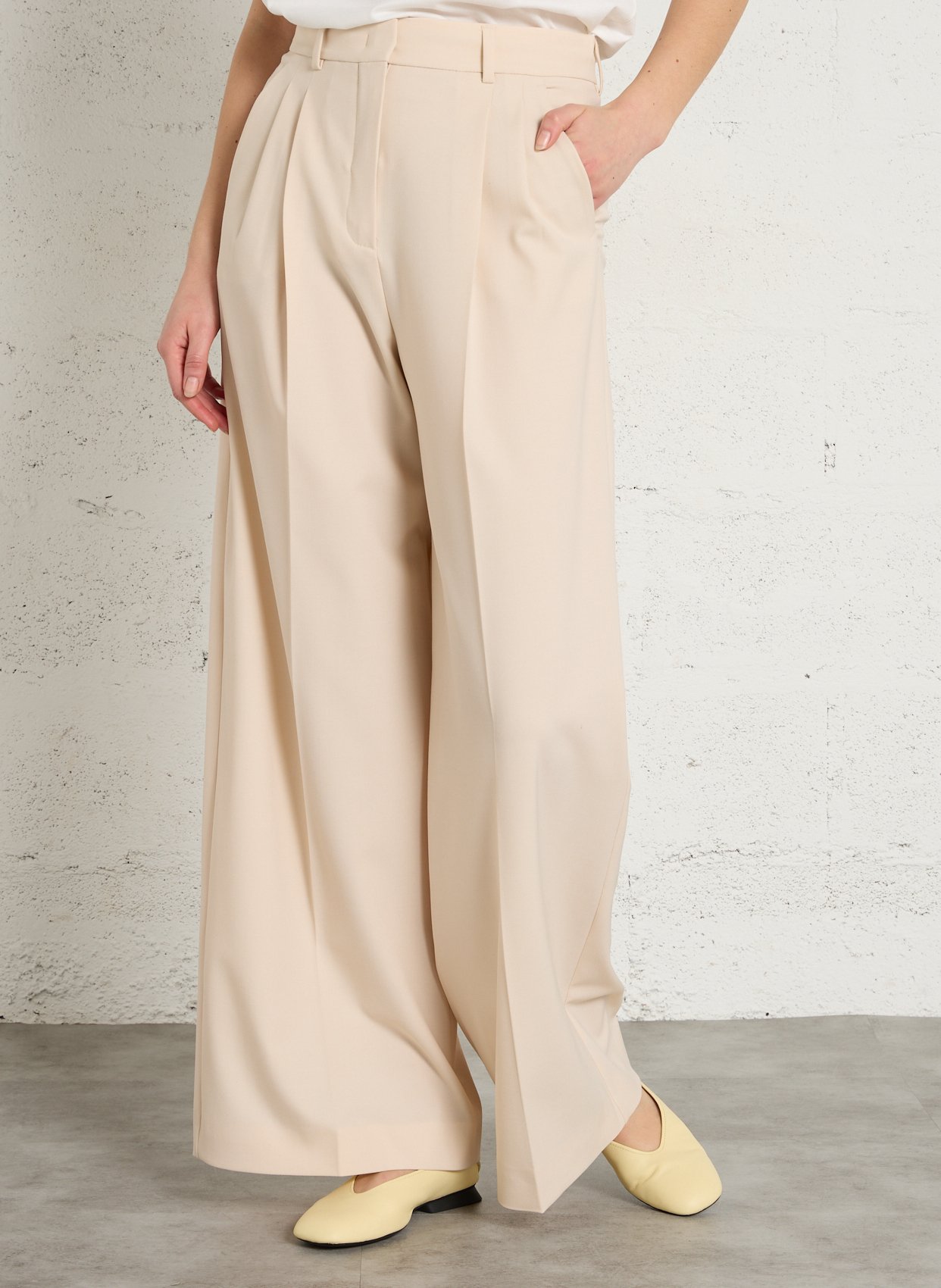 Wijde broek MAX MARA WEEK END Wit