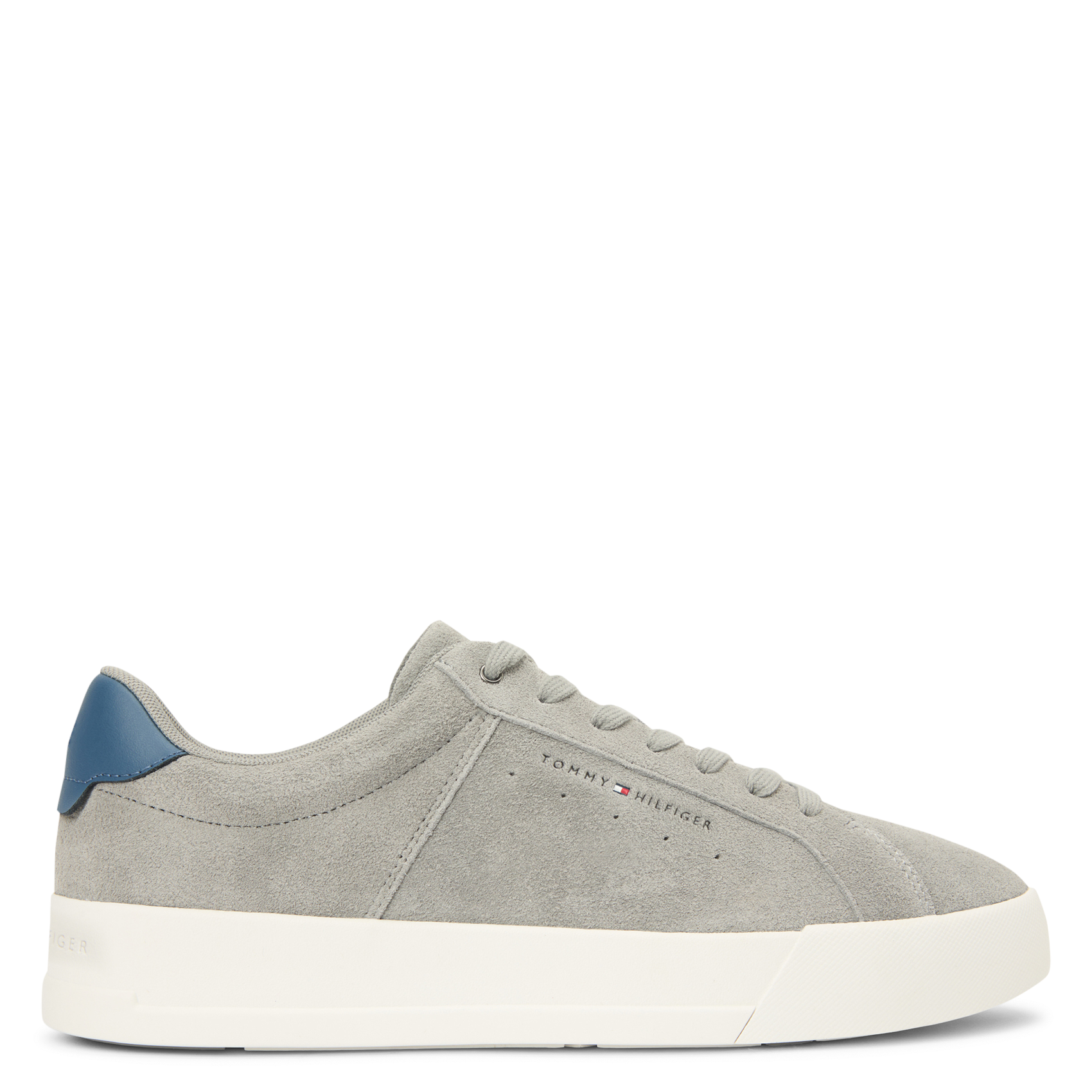 Lage sneakers van suèdeleer TOMMY HILFIGER Grijs