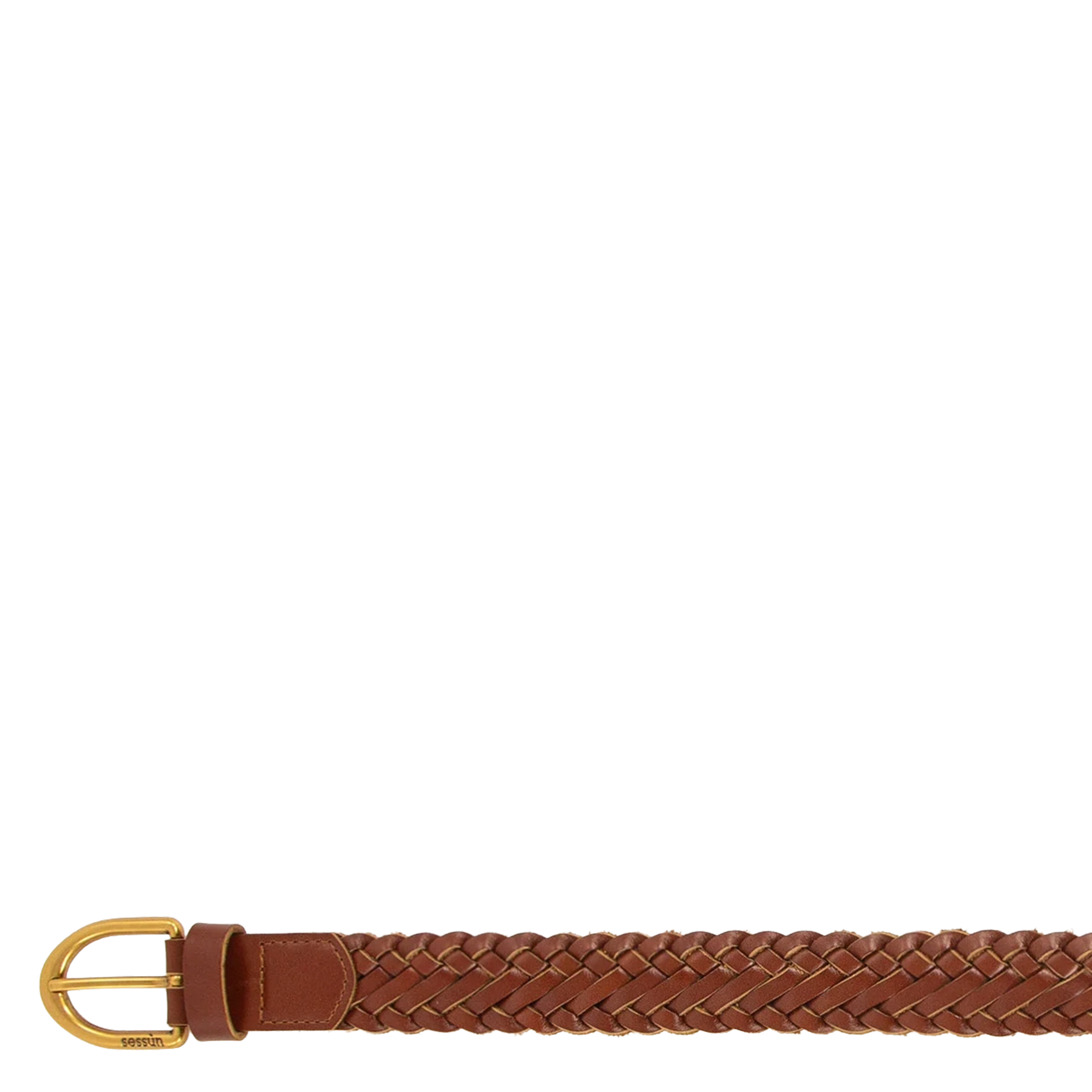 - Buckle closure. - Width: 3 cm.  SESSUN Brown