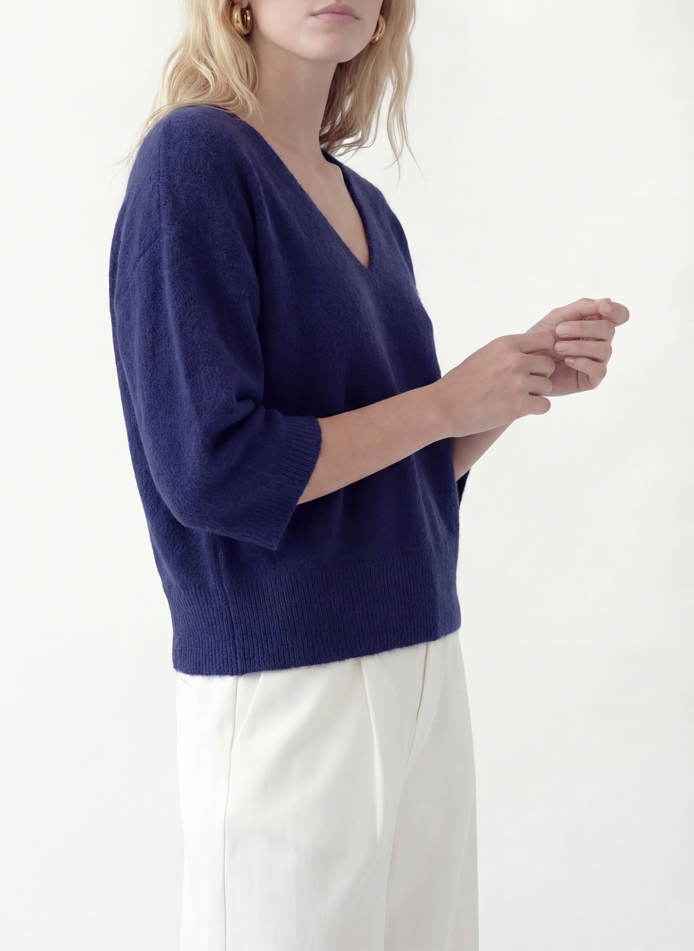 Pullover mit V-Ausschnitt KOOKAI Blau