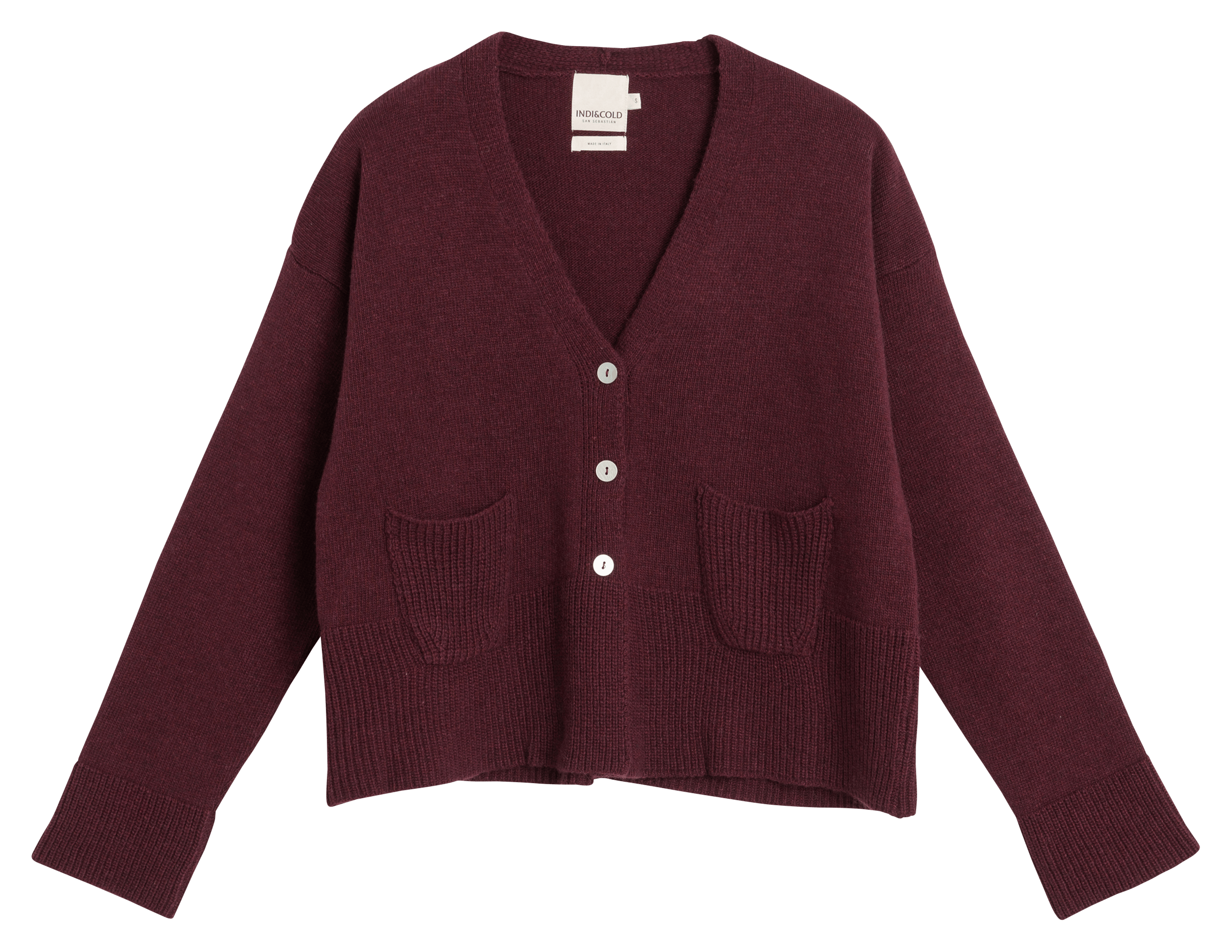 Oversized V-neck vest INDI & COLD Purple