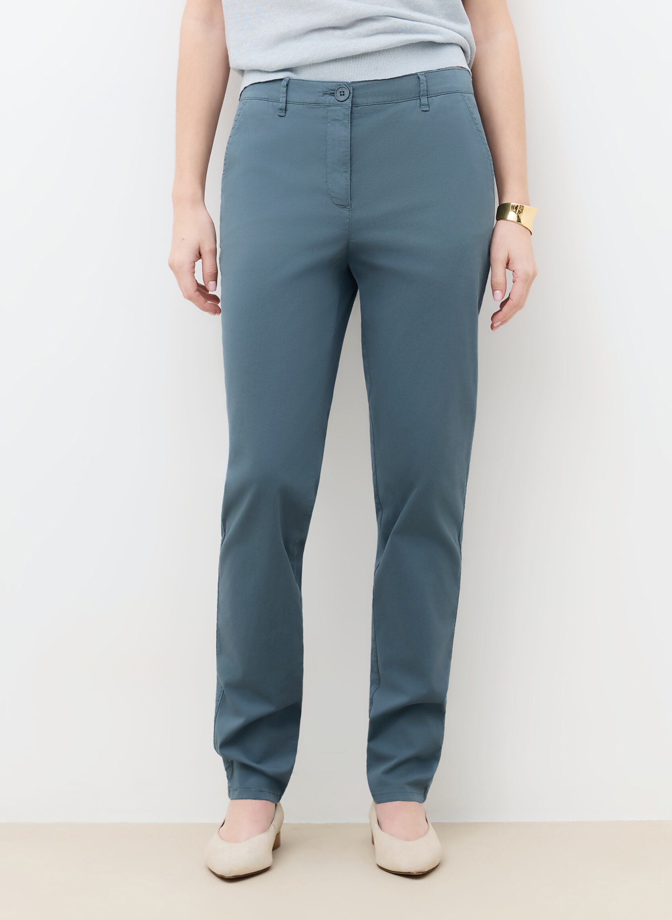 Cotton-blend chinos CAROLL