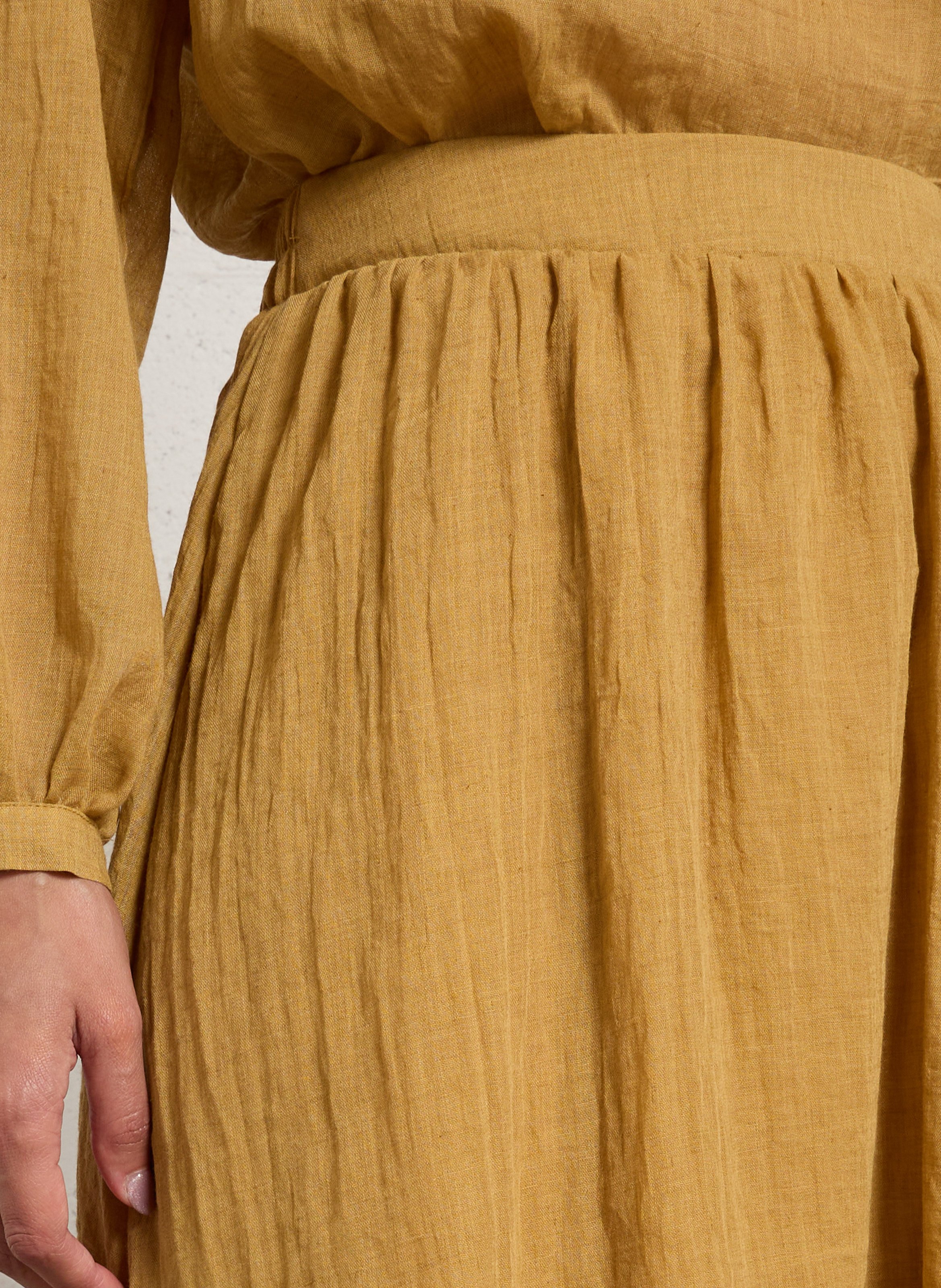 Flared midi skirt JC SOPHIE Brown