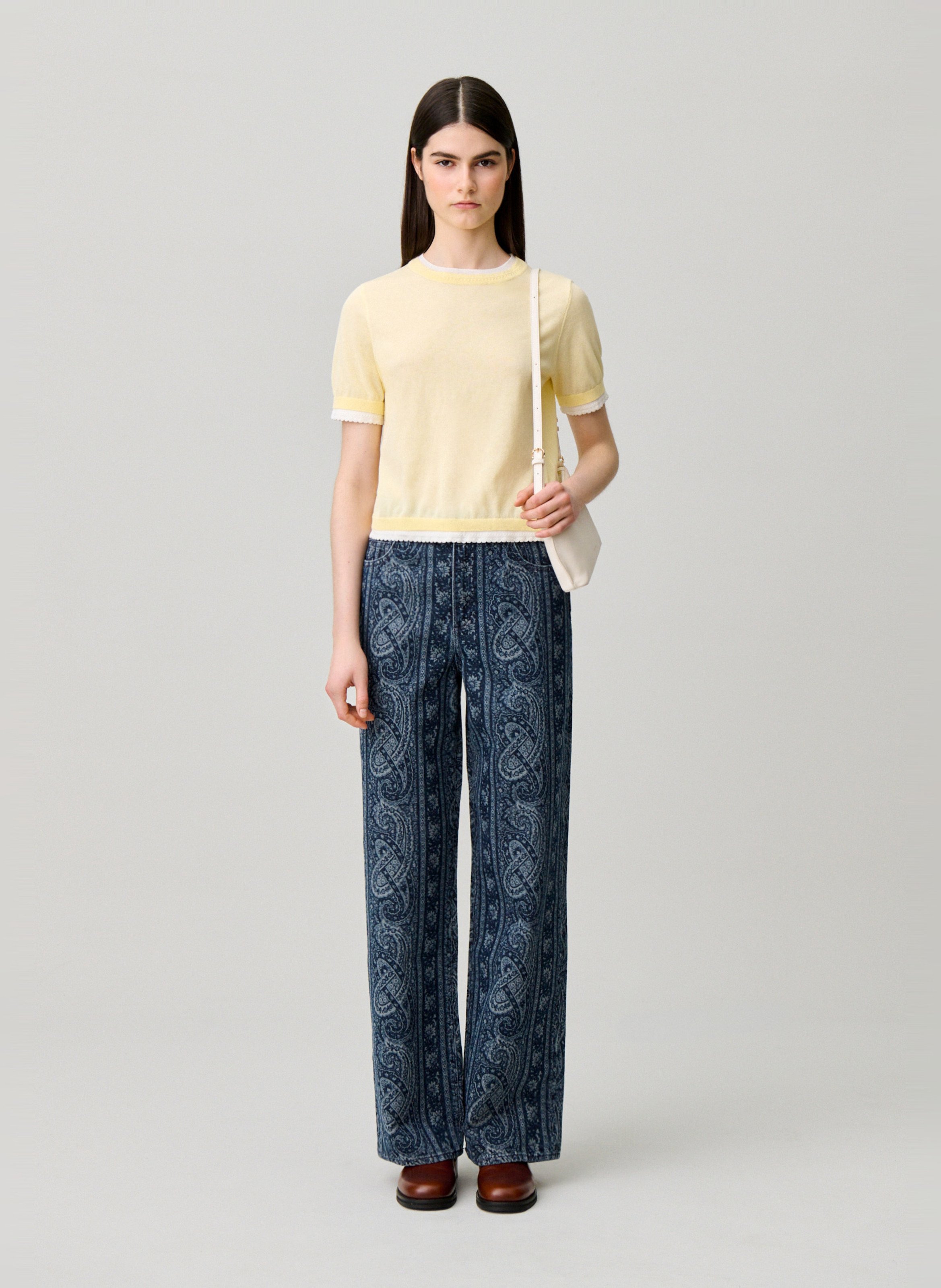 Rechte trui | katoenblend CLAUDIE PIERLOT Beige