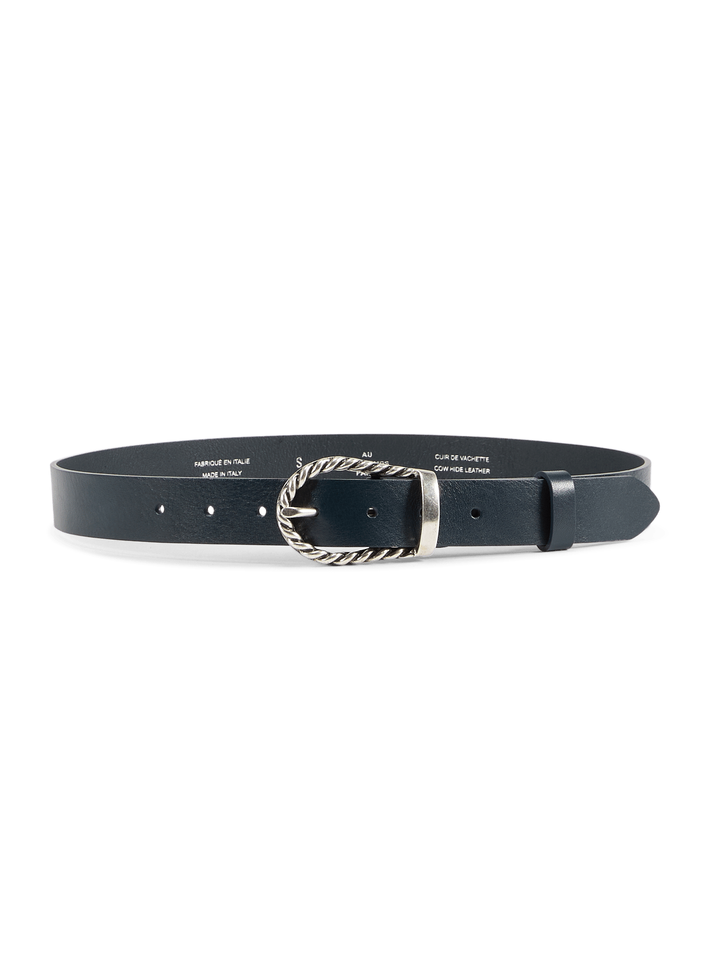 Leather belt  AU PRINTEMPS PARIS Blue