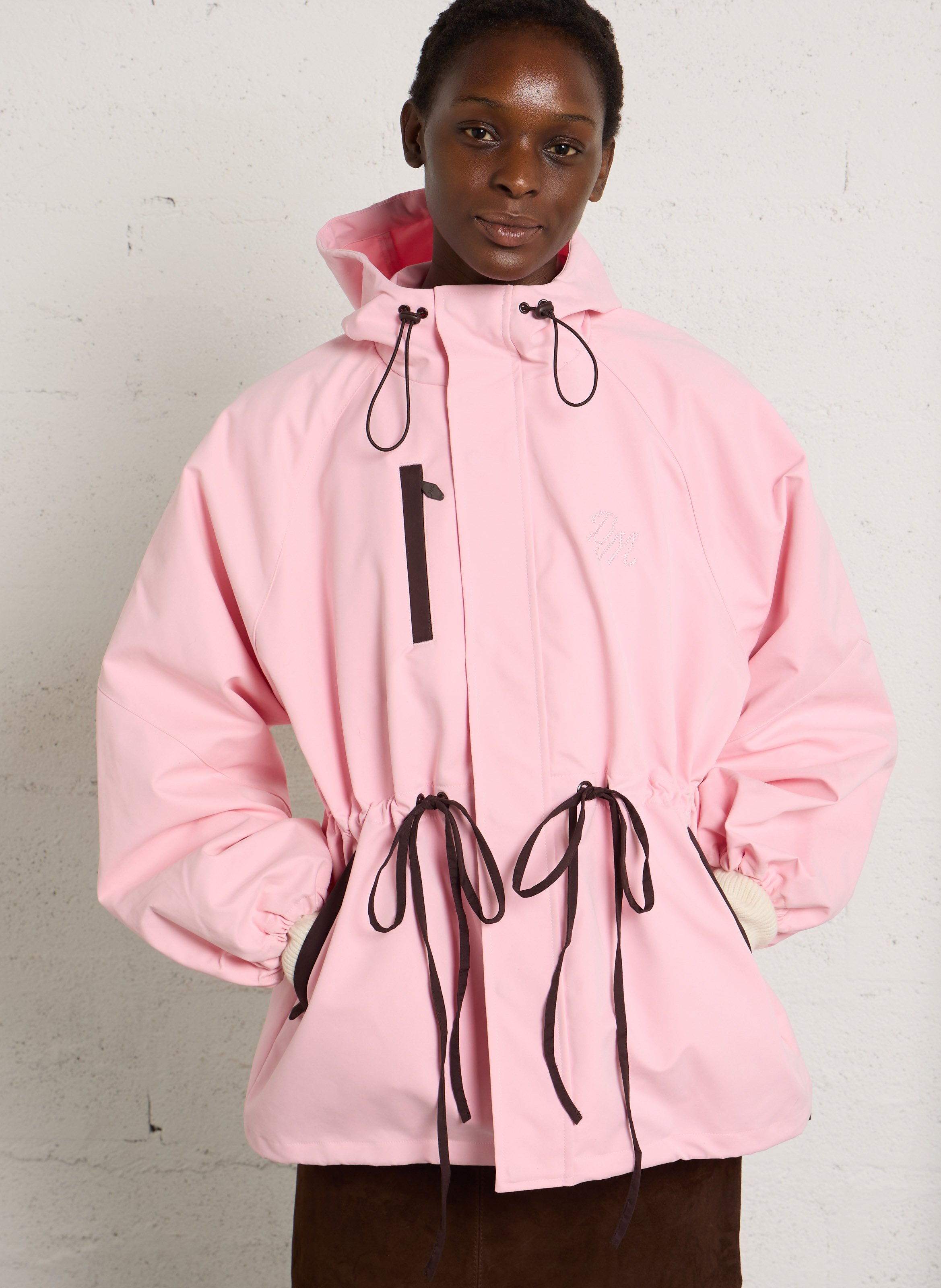 Parka cintrée unie à capuche DAMSON MADDER Rose
