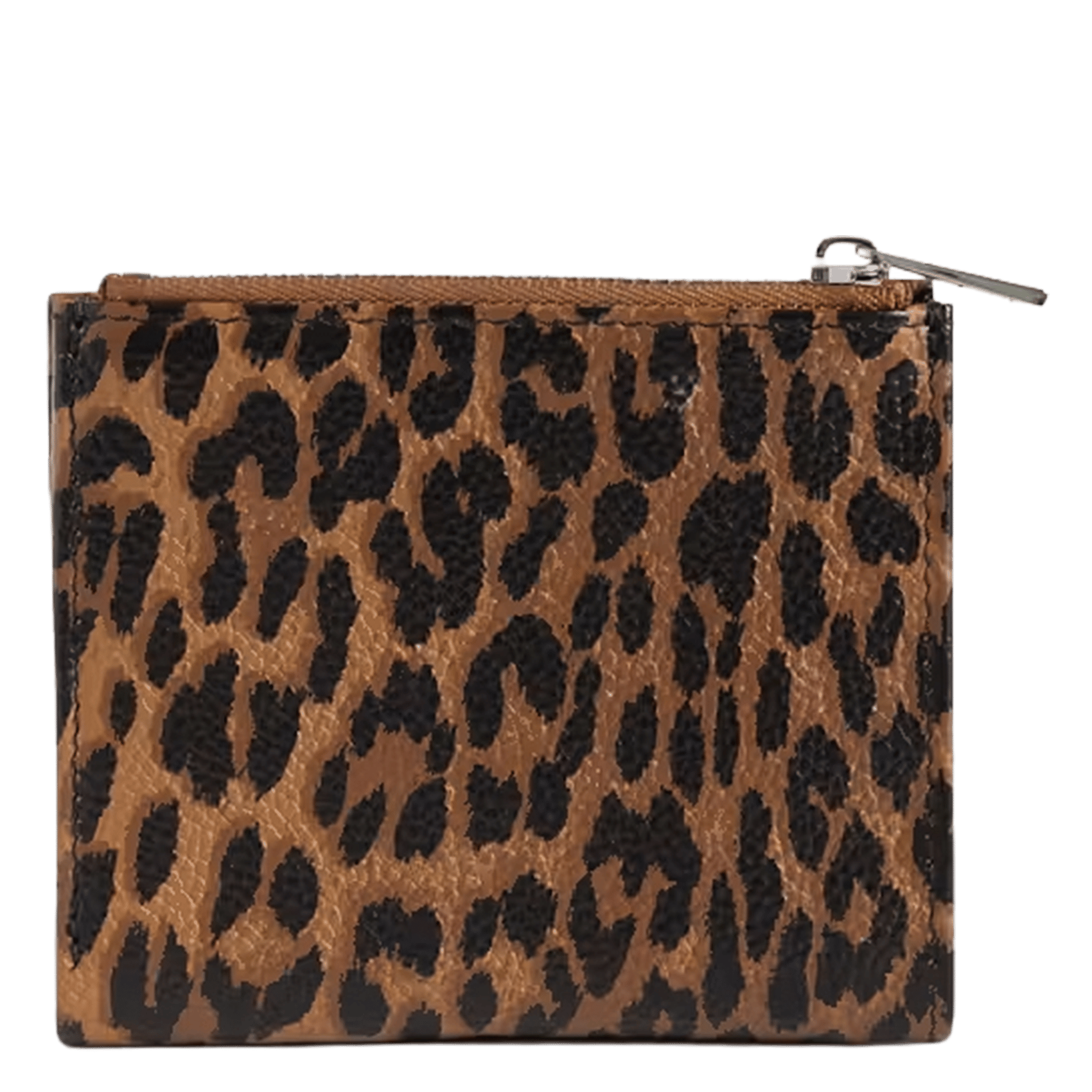 Portefeuille en cuir léopard ZADIG&VOLTAIRE Marron