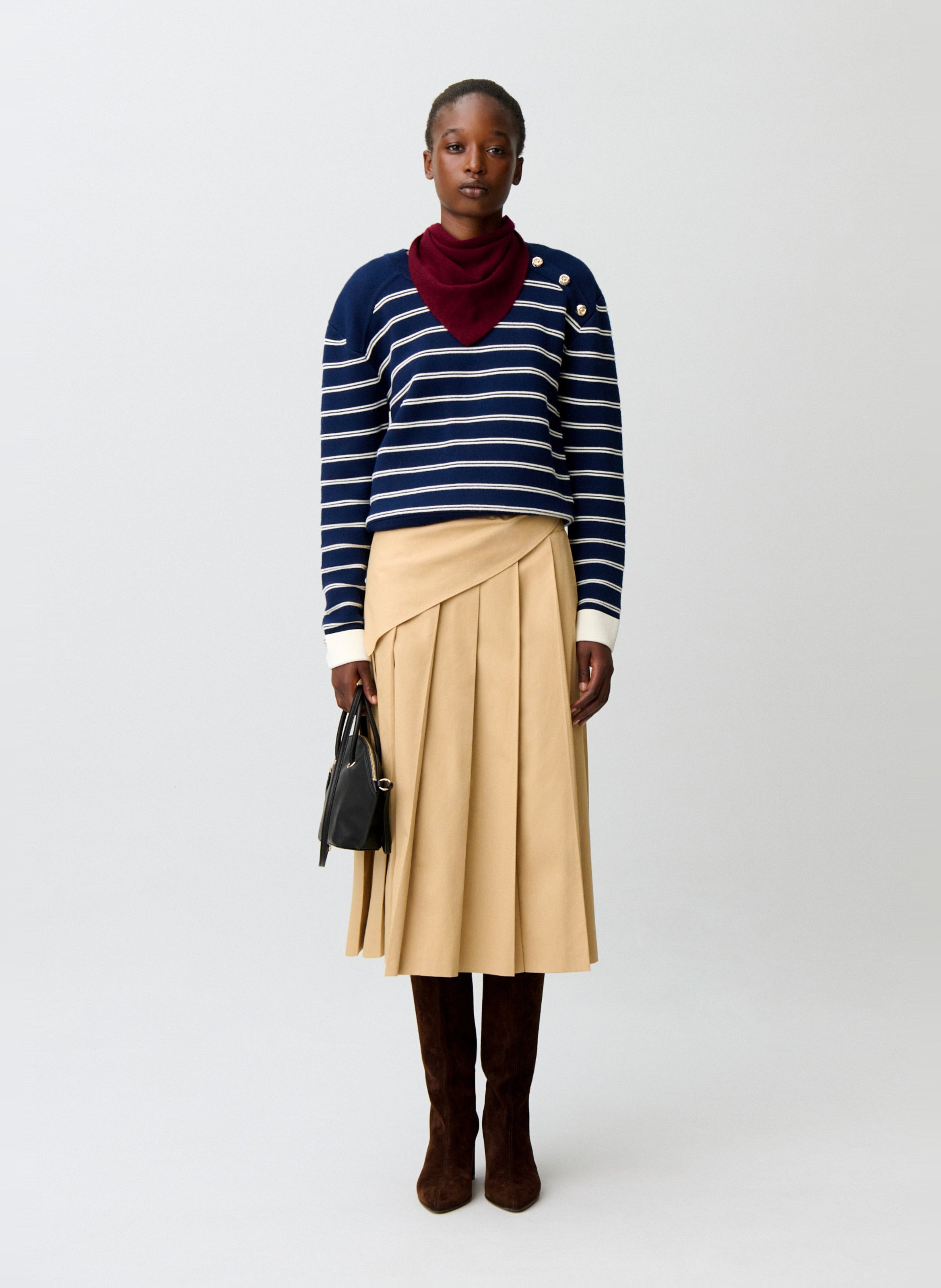 Pull droit en laine mélangée CLAUDIE PIERLOT Multicolore
