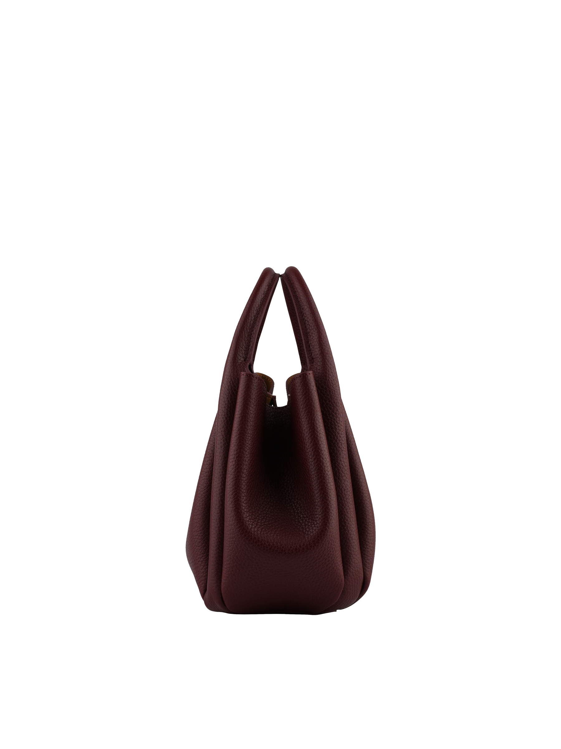 Calfskin leather handbag POURCHET Red