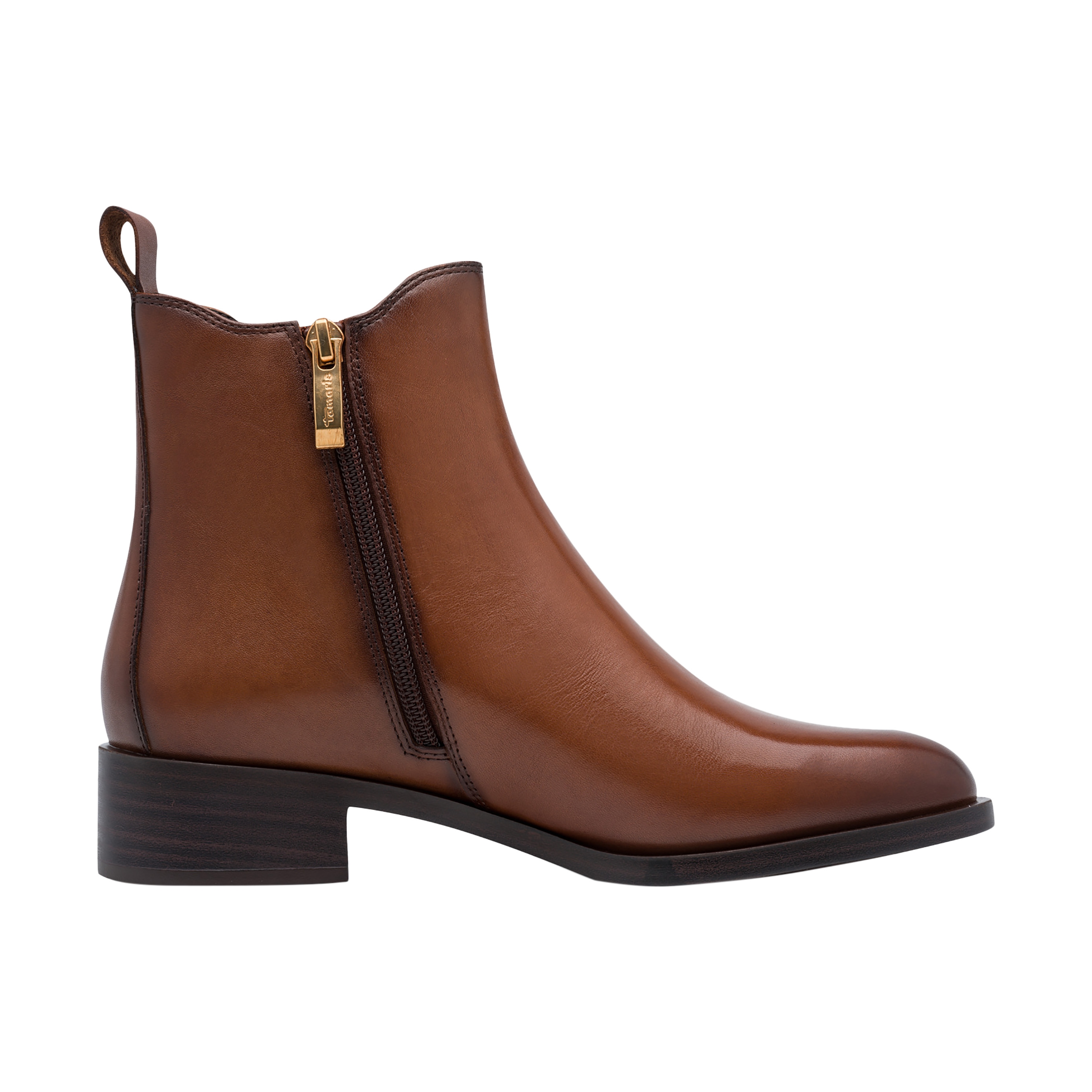 Leather ankle boot TAMARIS Brown