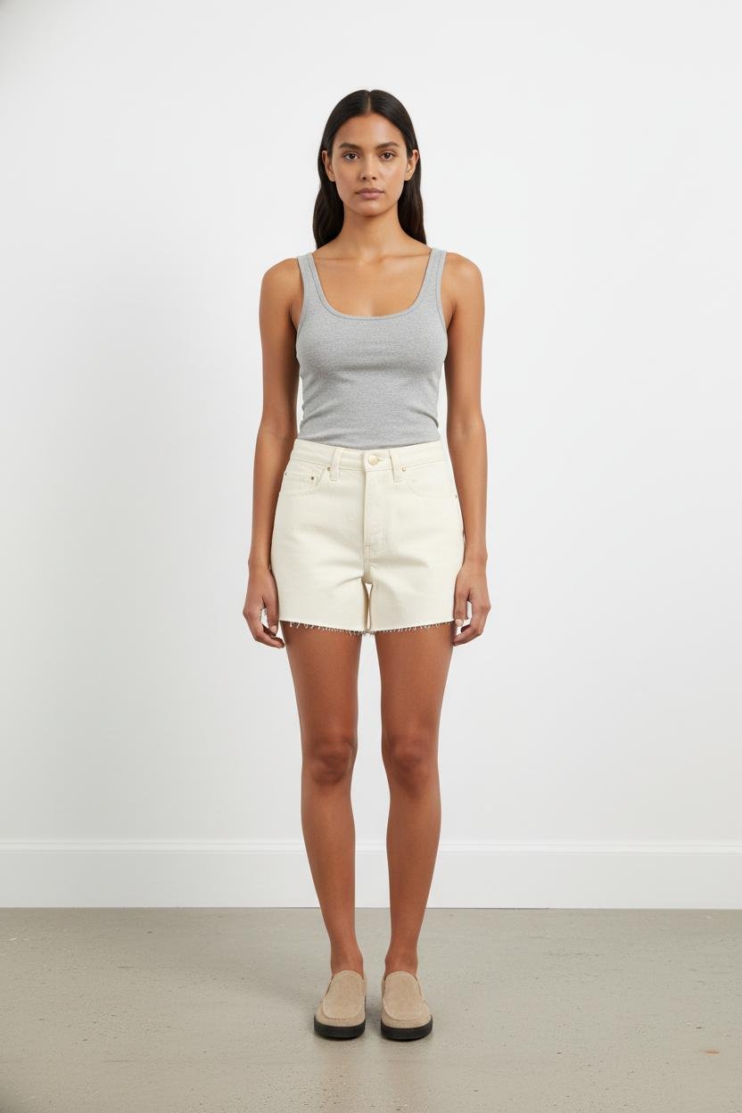 Short en jean SEZANE - Seconde main Blanc