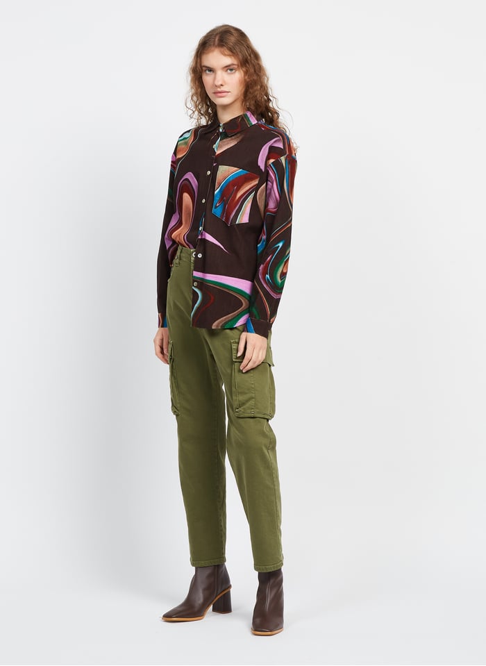 Sweater Loose Fit voor dames in Groen Sweater Loose Fit voor dames in Groen