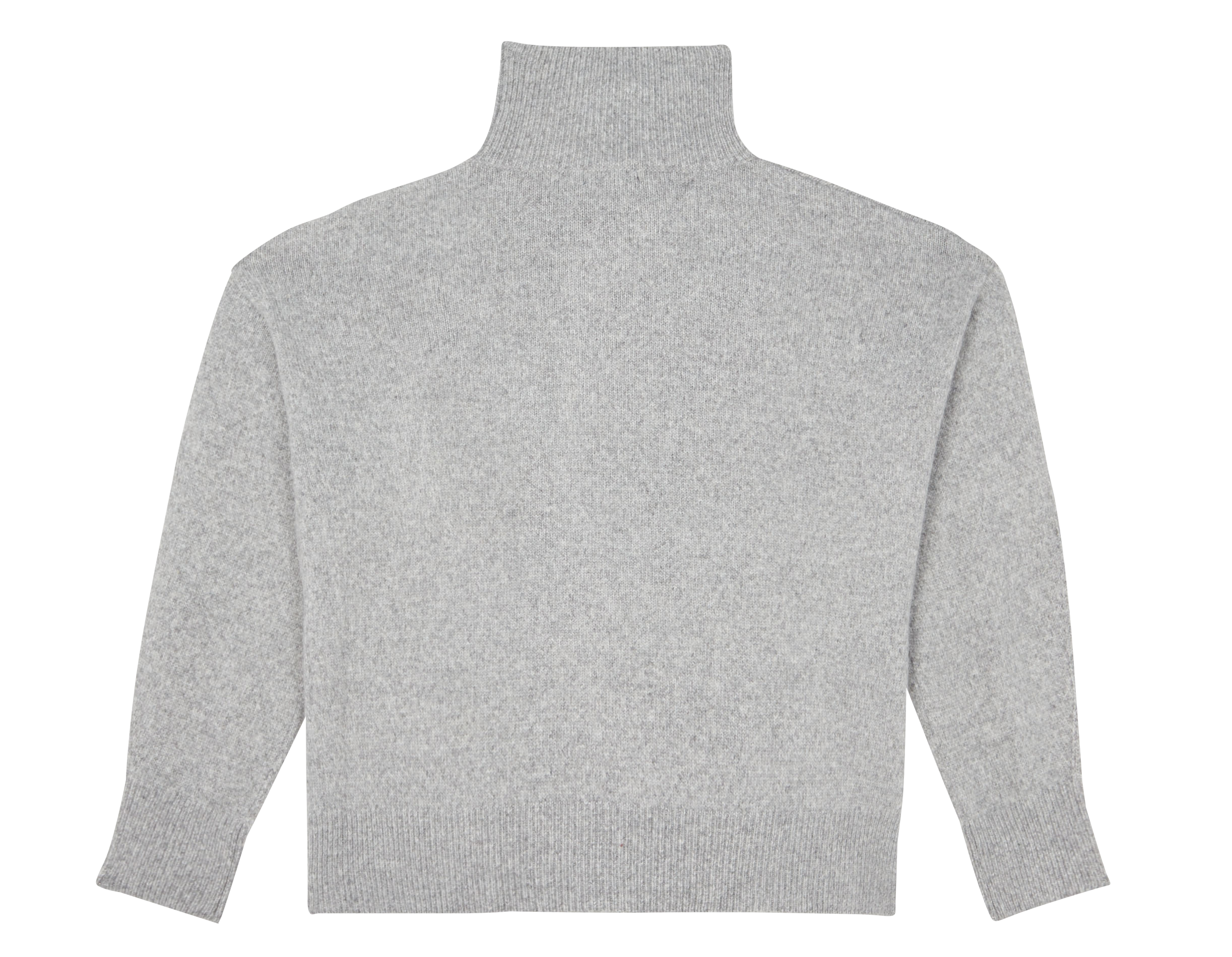 Pull oversize col montant   Grey melange