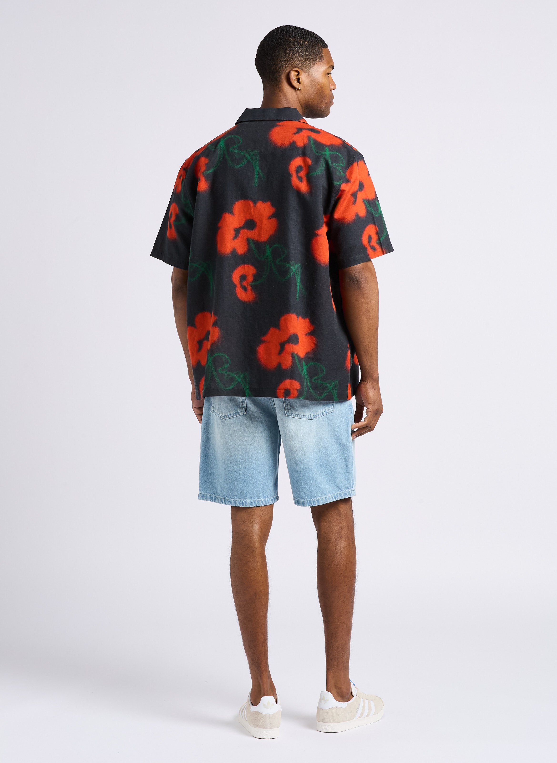 Short droit en coton EDWIN Bleu