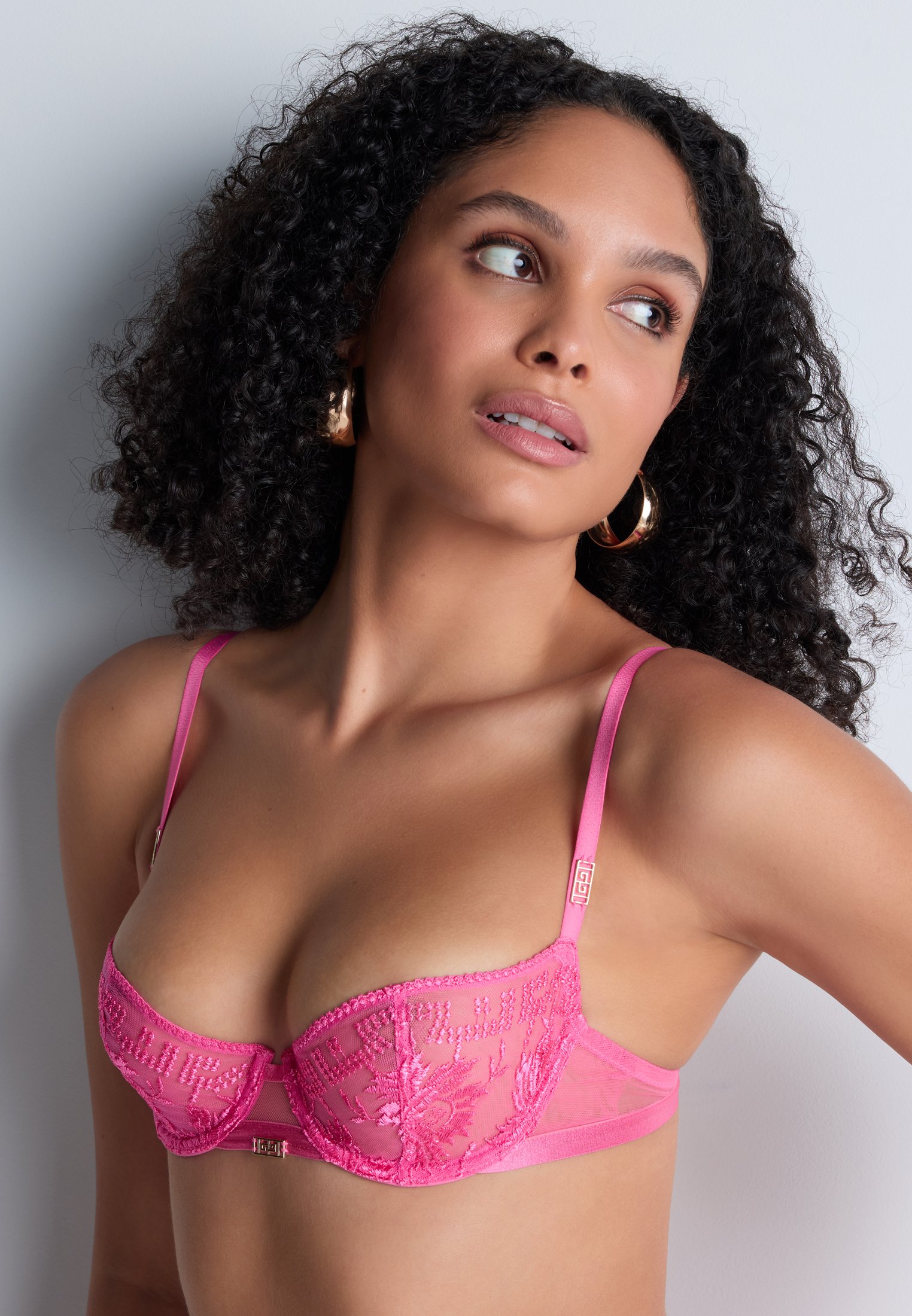 Underwired demi-cup bra AUBADE Pink
