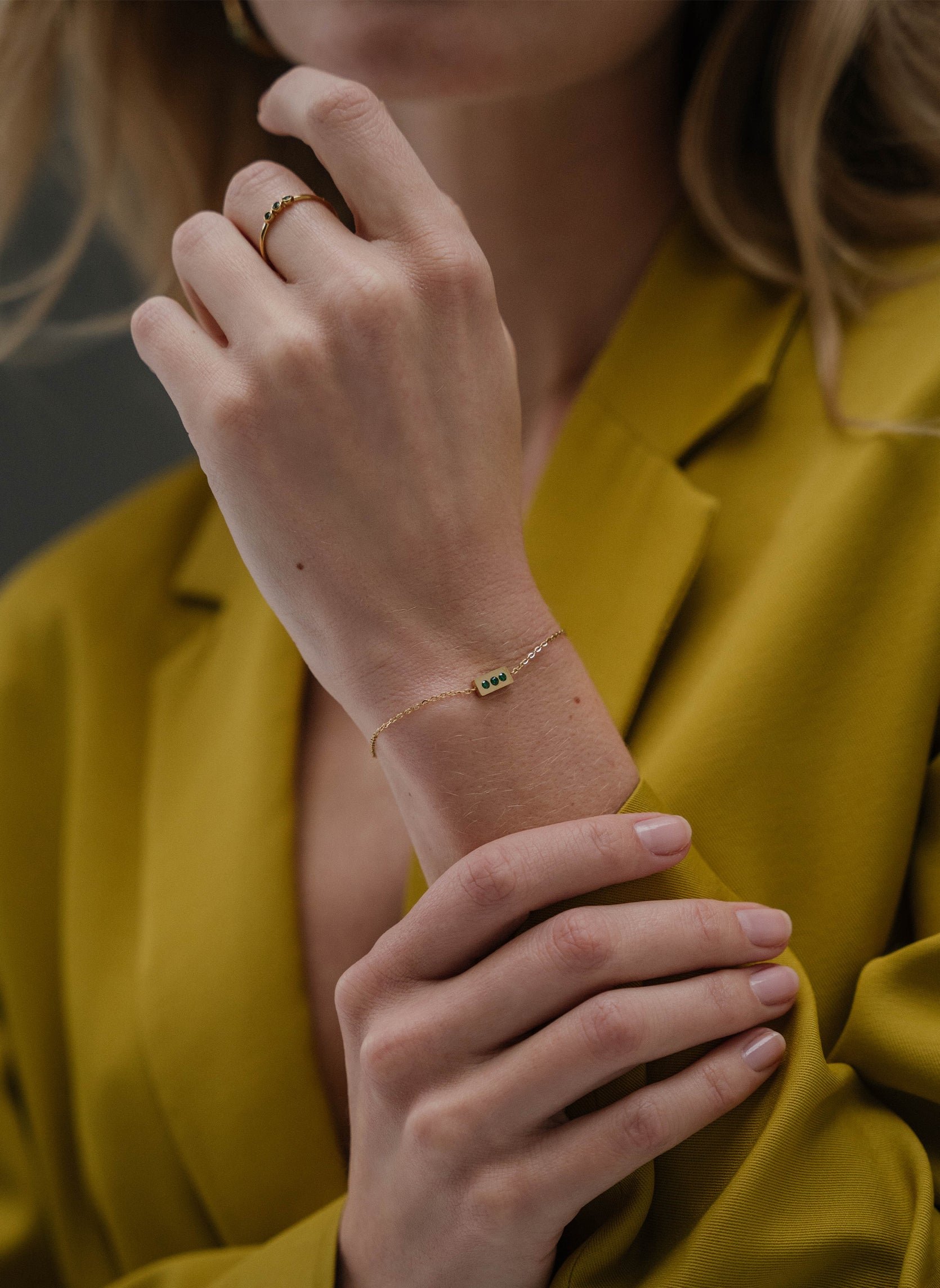 Pluton chain bracelet AEC Paris Green