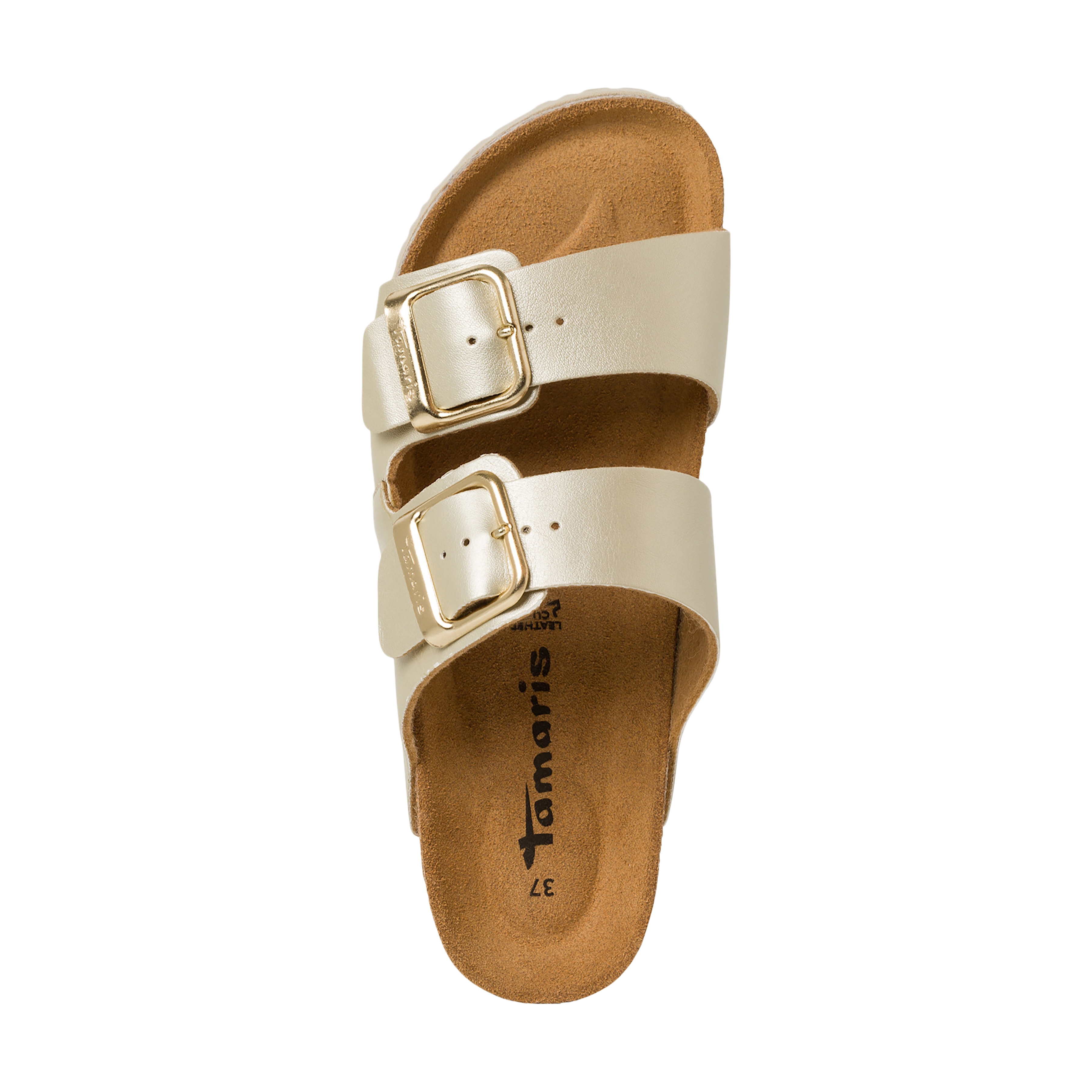 Flat slip-on mules TAMARIS Golden