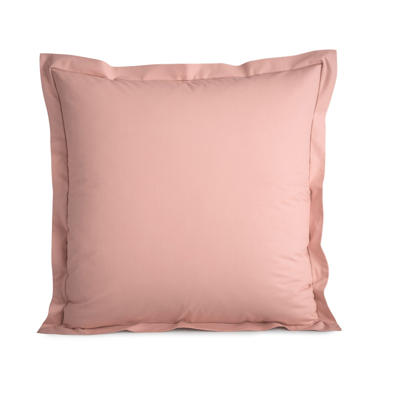 Cotton percale pillow case COTON PUR Pink