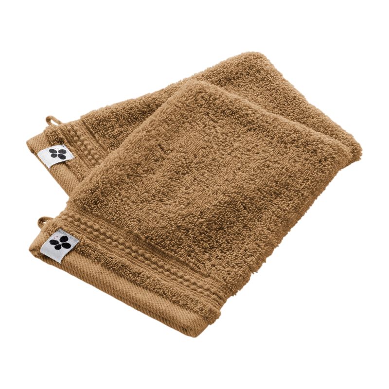 Set of 2 washcloths L'EFFET PAPILLON Red