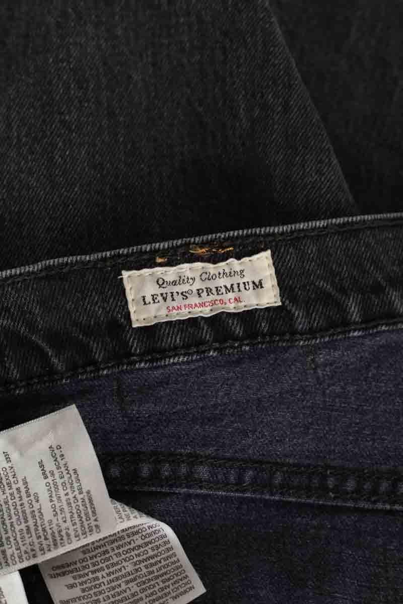 501? straight cotton jeans LEVI'S - Seconde main Grey