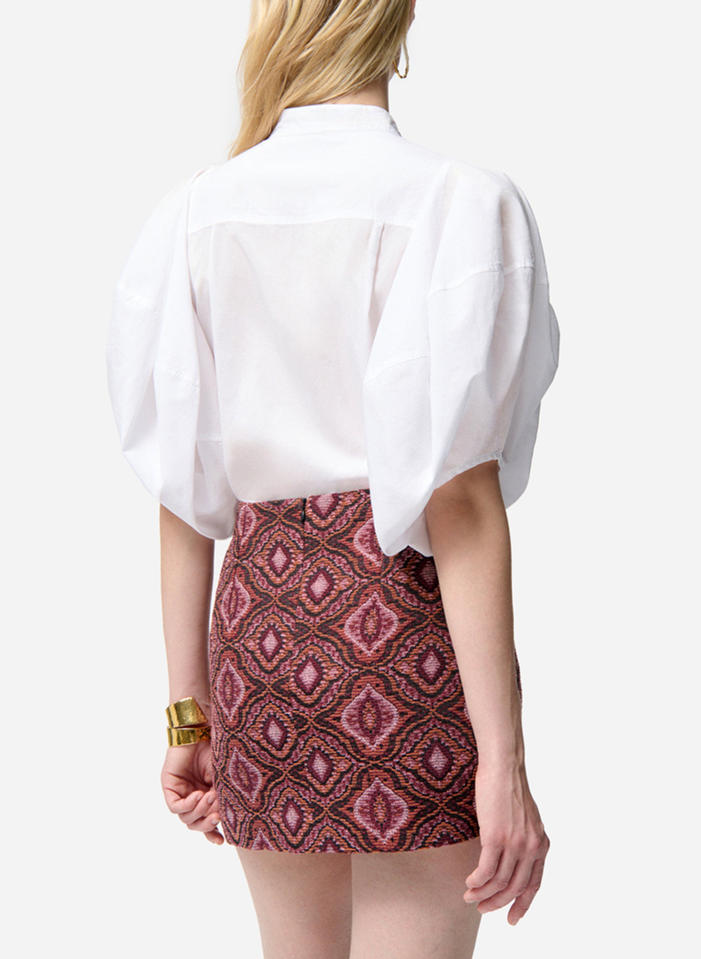 Blouse met ronde hals VANESSA BRUNO Beige