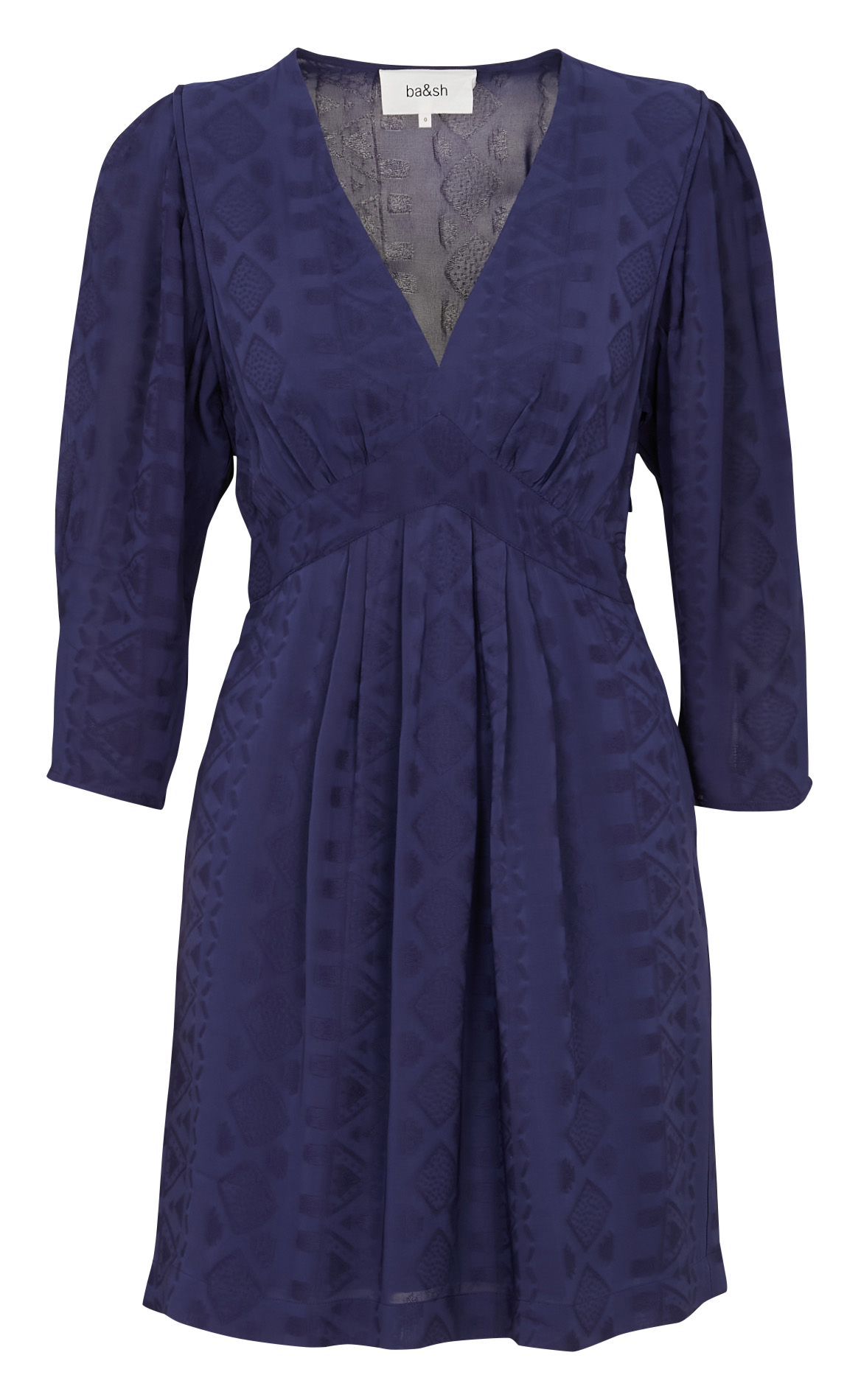 Korte jurk met kraag BA&SH Blauw